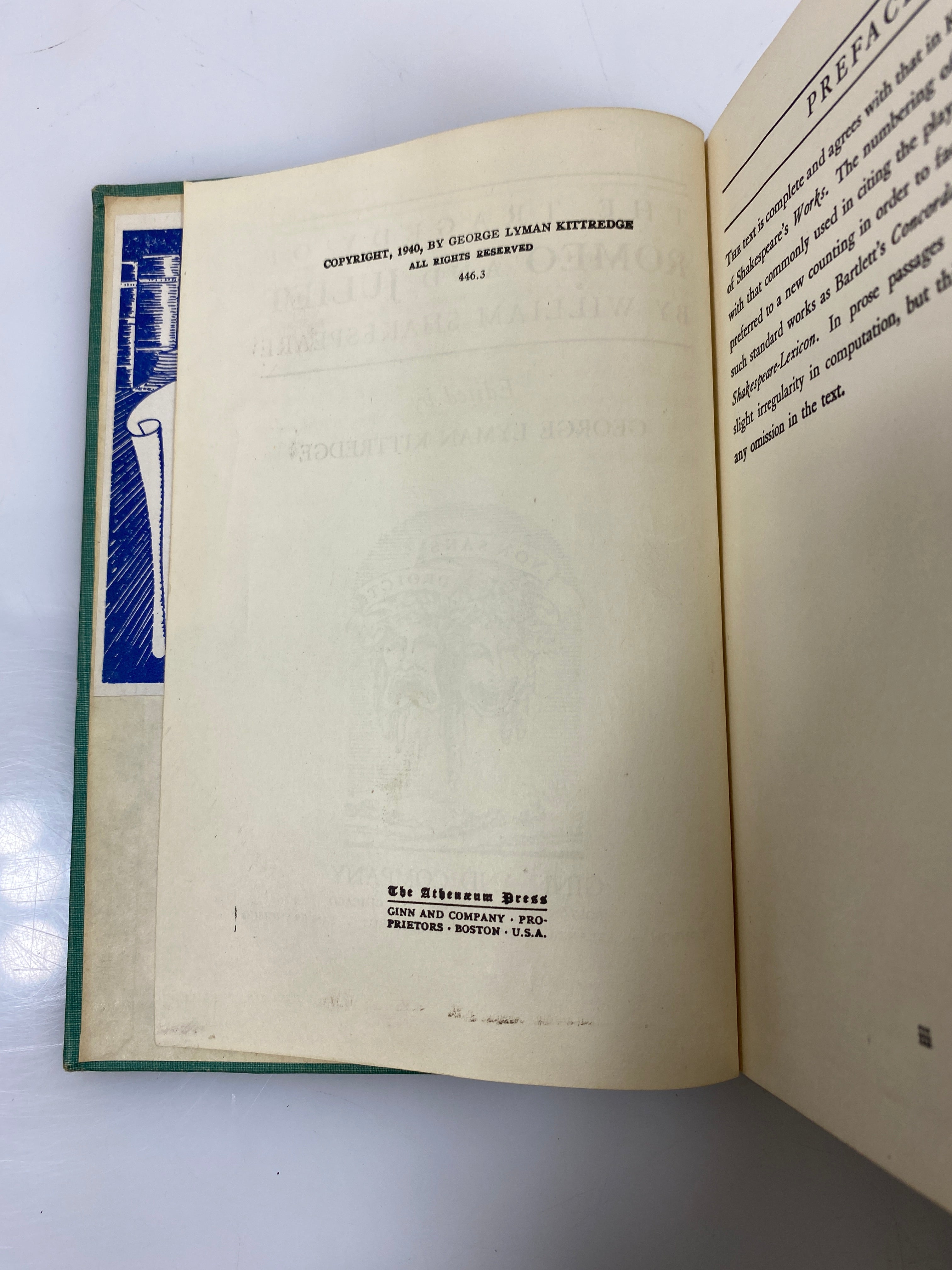 The Tragedy of Romeo and Juliet Shakespeare 1940 HC