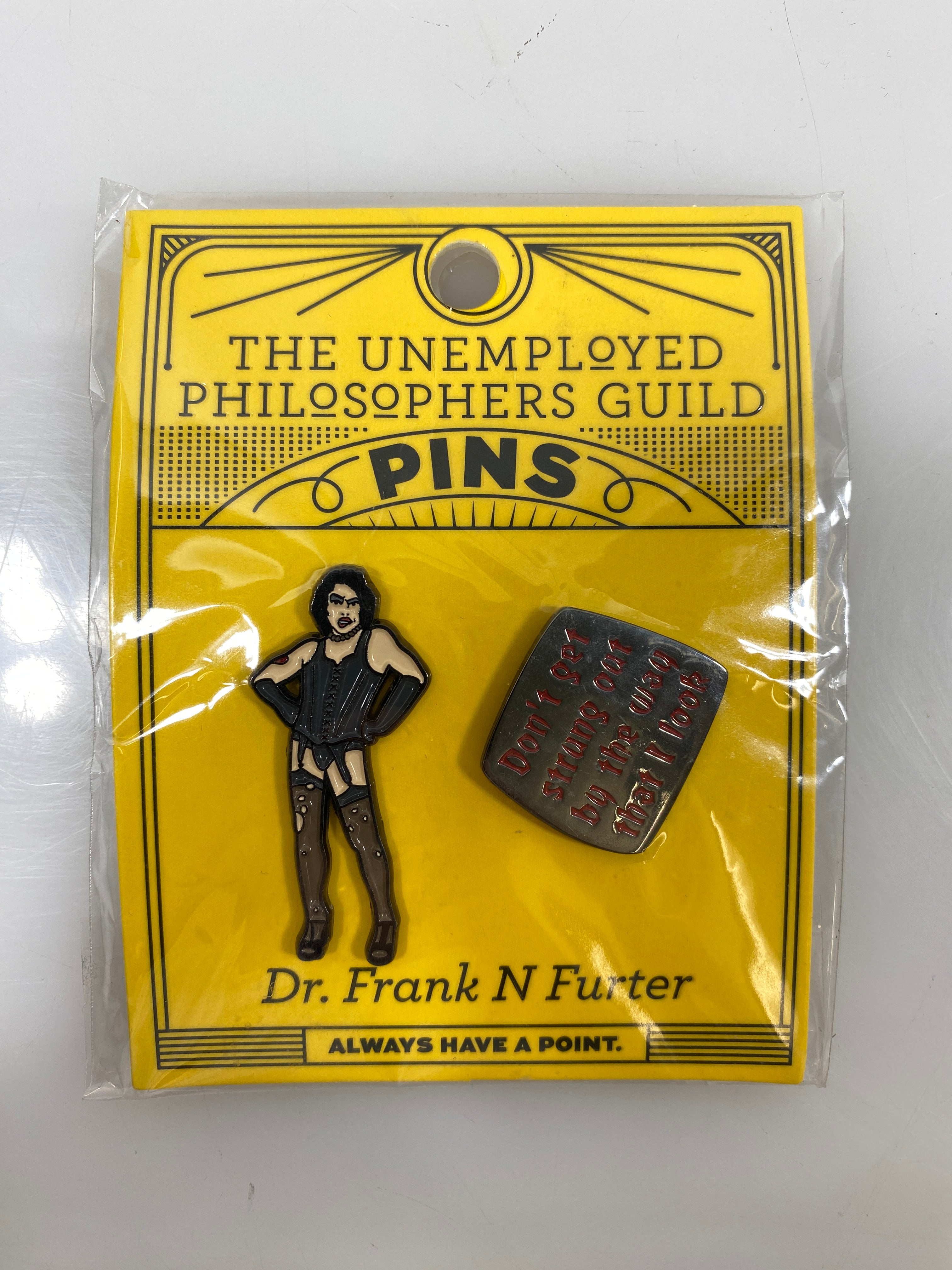 The Unemployed Philosophers Guild Dr. Frank N Furter Pins