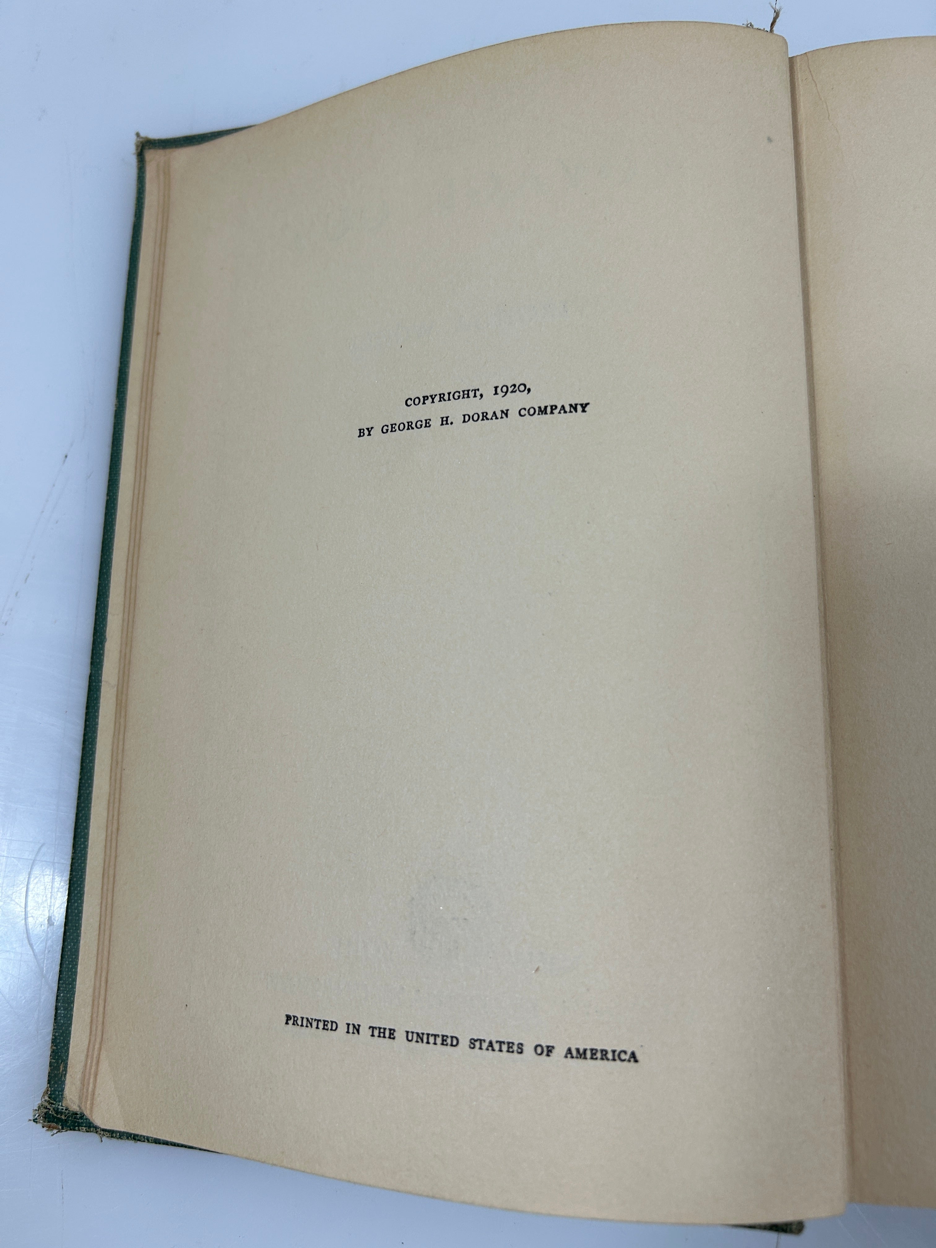 The Voyage Out by Virginia Woolf 1st US Ed Doran w/Black Ink & Blind-Stamp 1920