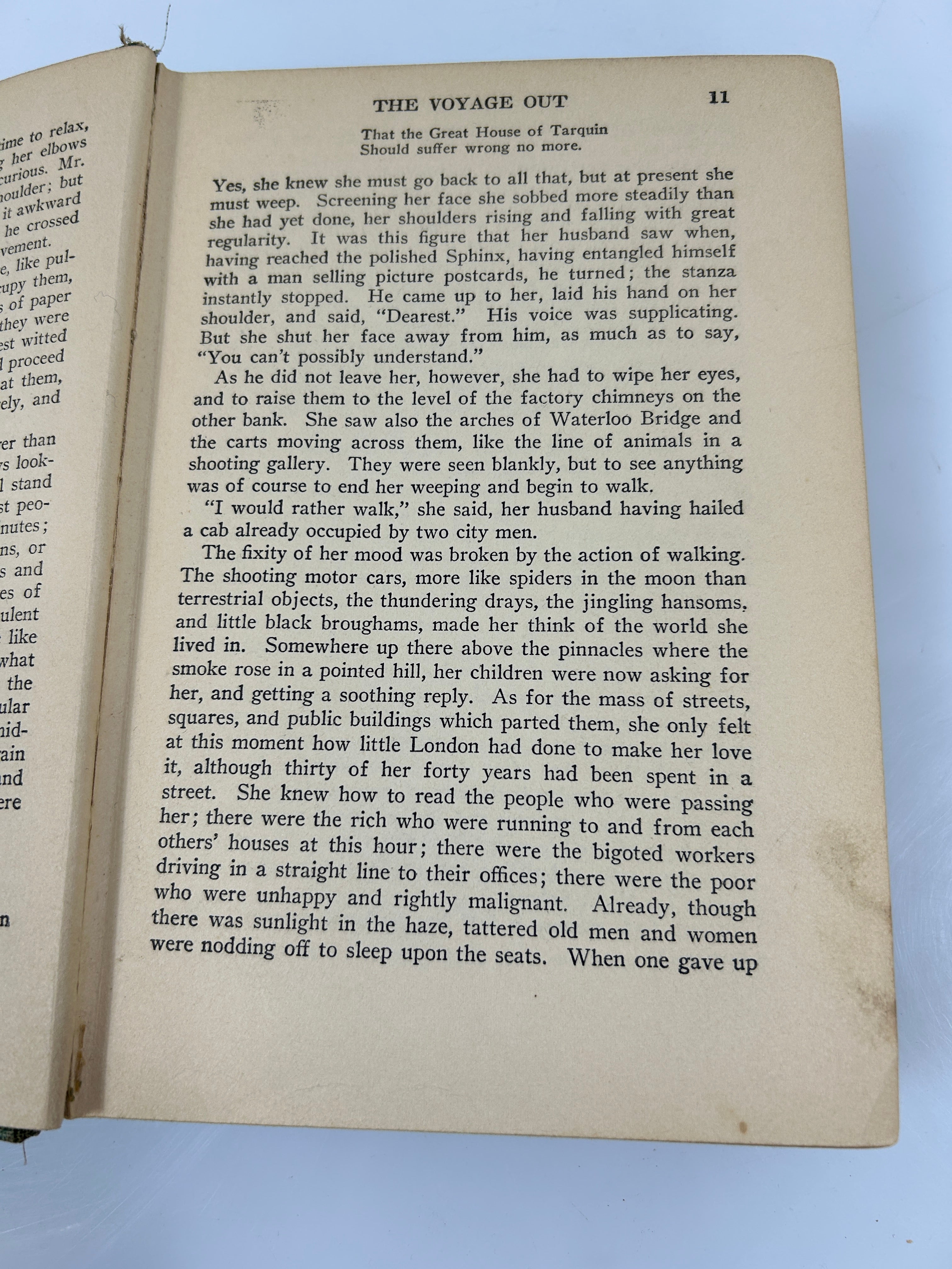 The Voyage Out by Virginia Woolf 1st US Ed Doran w/Black Ink & Blind-Stamp 1920