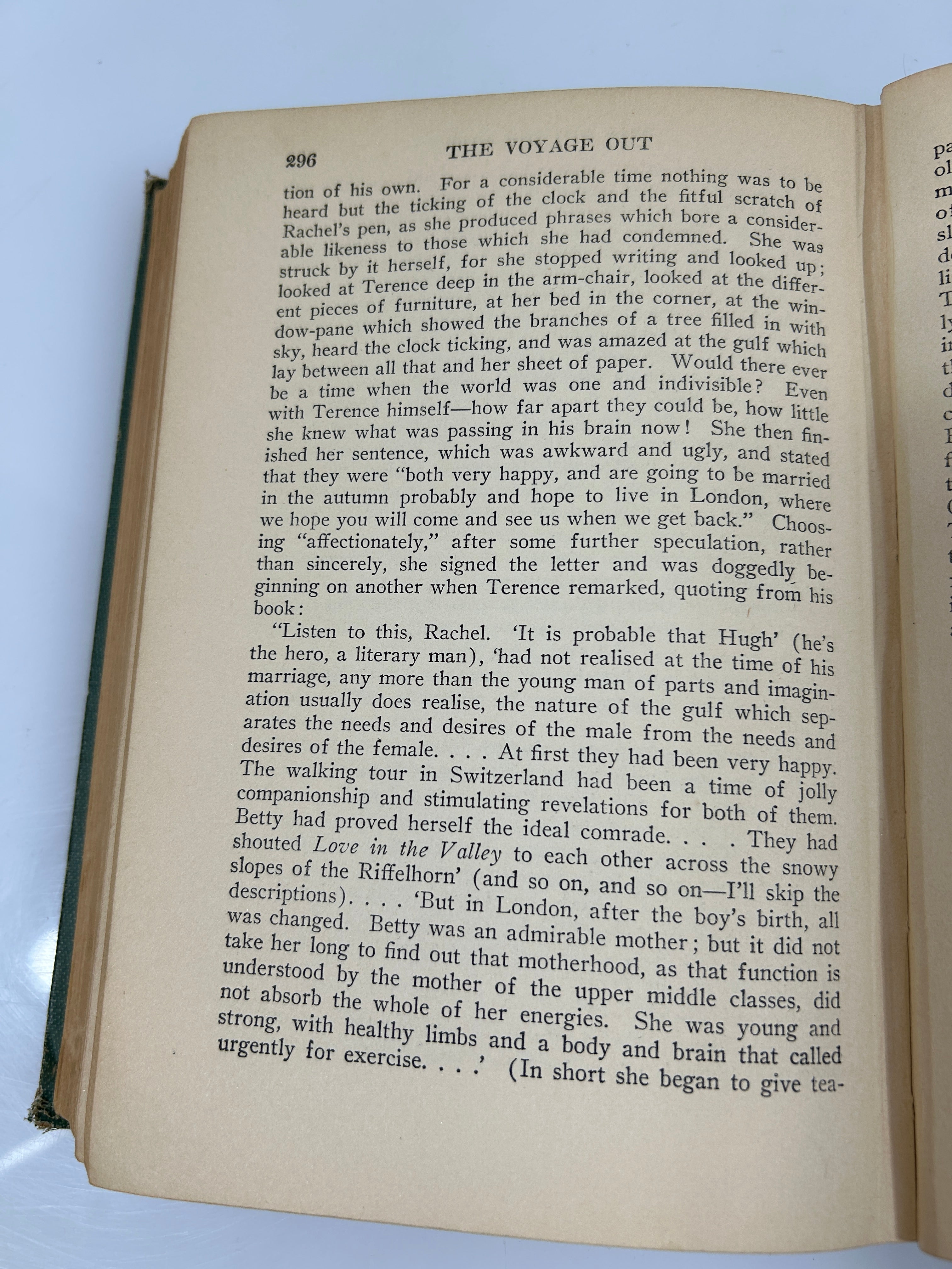 The Voyage Out by Virginia Woolf 1st US Ed Doran w/Black Ink & Blind-Stamp 1920