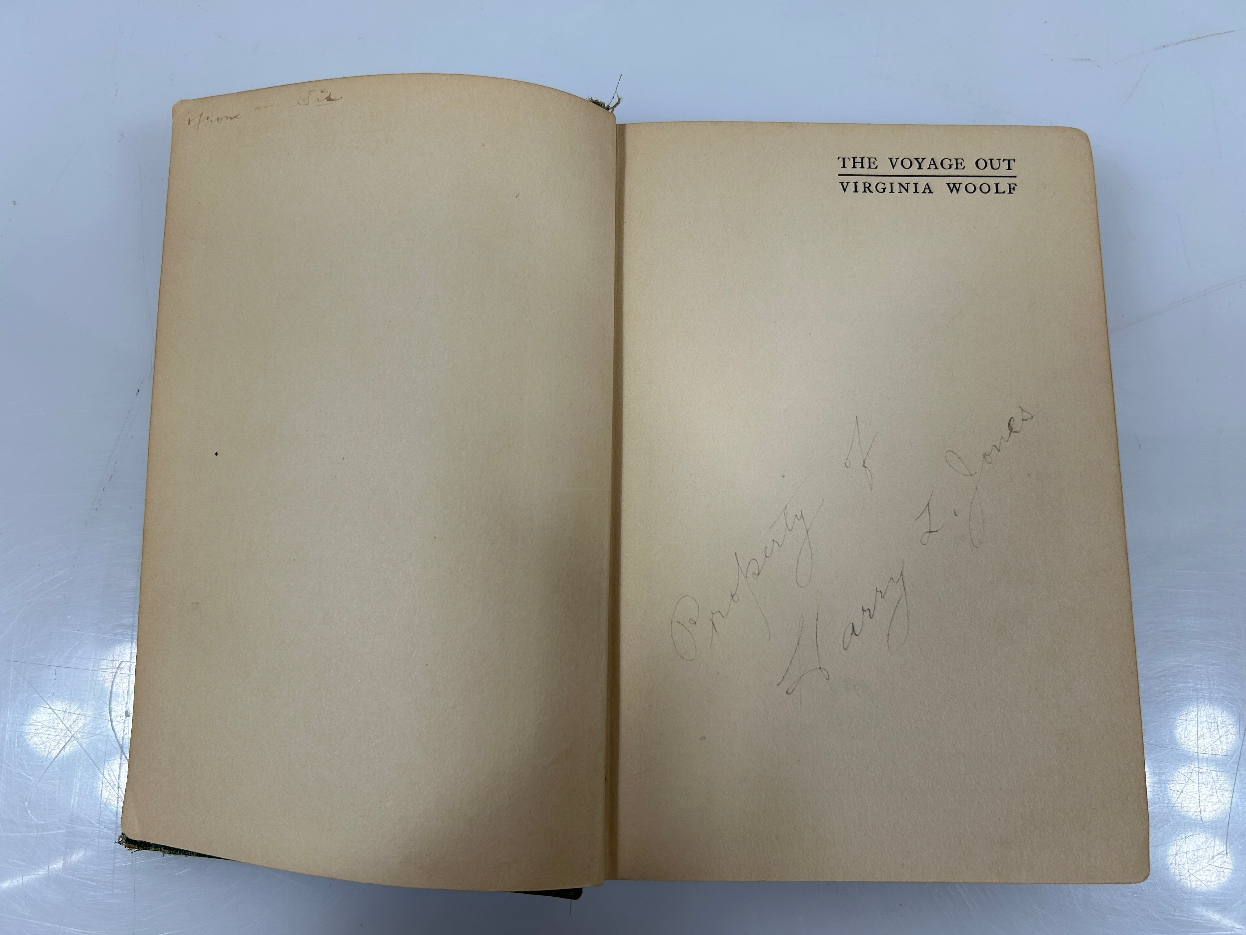 The Voyage Out by Virginia Woolf 1st US Ed Doran w/Black Ink & Blind-Stamp 1920