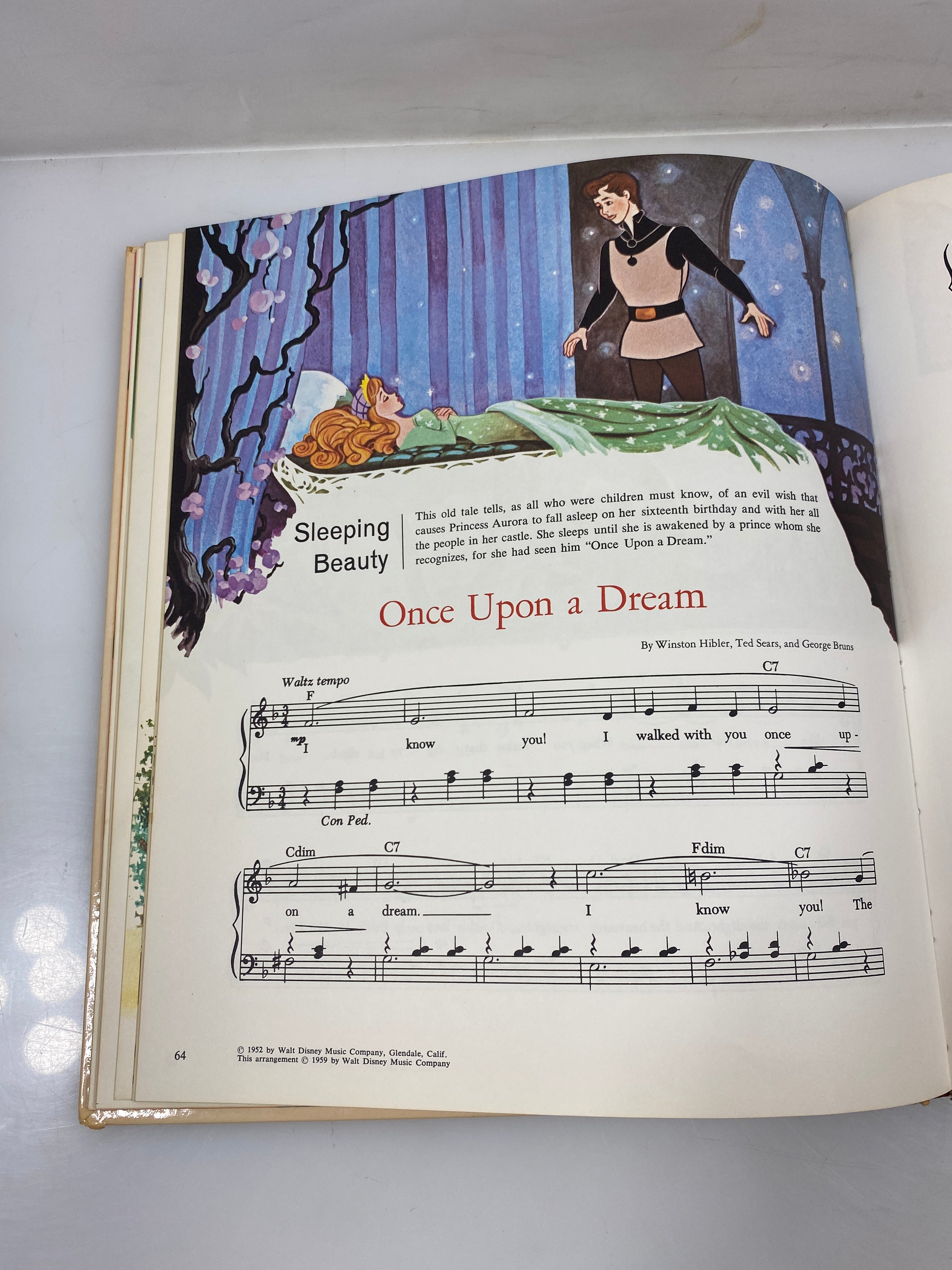 The Walt Disney Song Book Golden Press c1970s HC