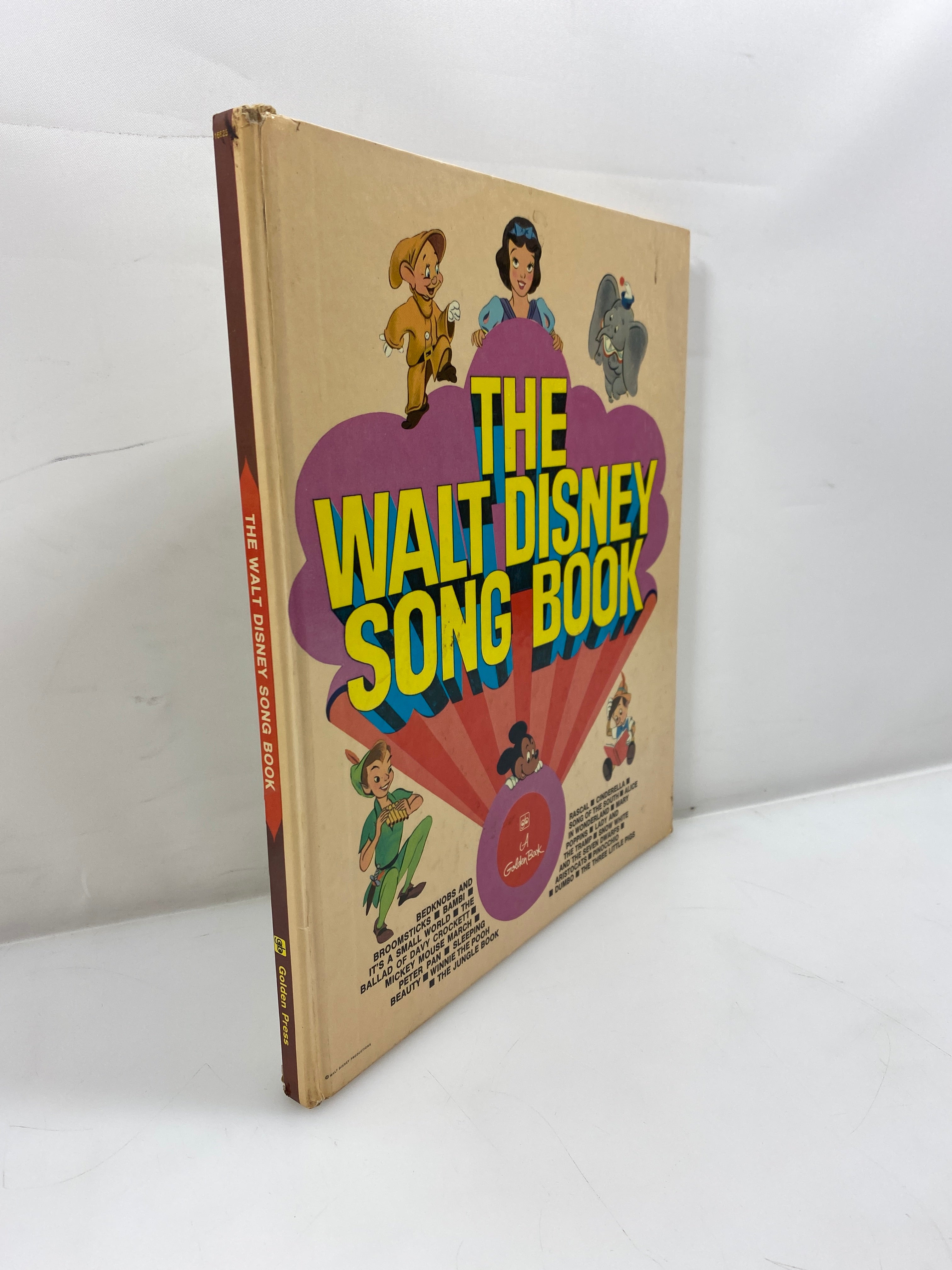 The Walt Disney Song Book Golden Press c1970s HC