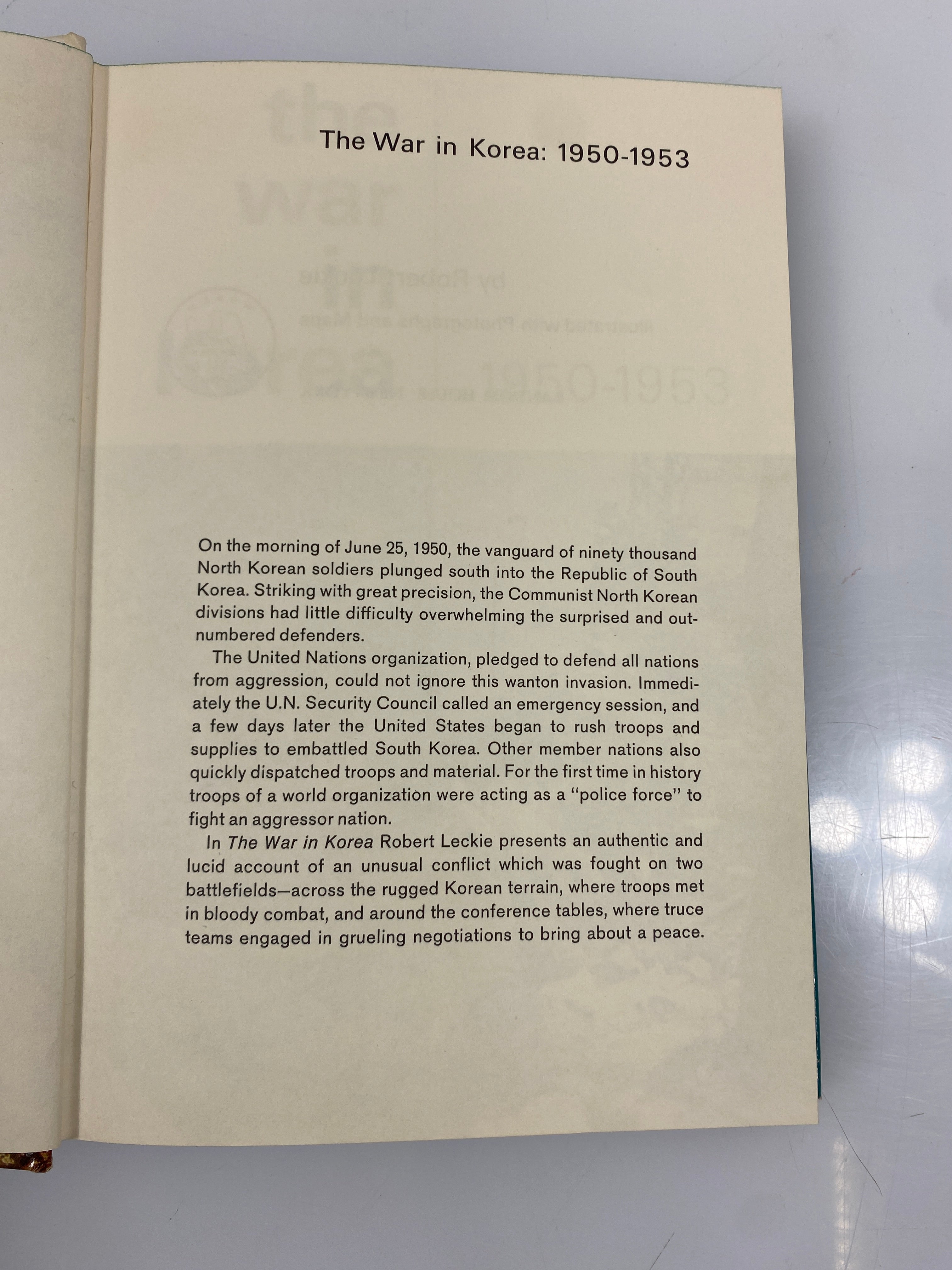 The War in Korea 1950-53 by Robert Leckie 1963 HC