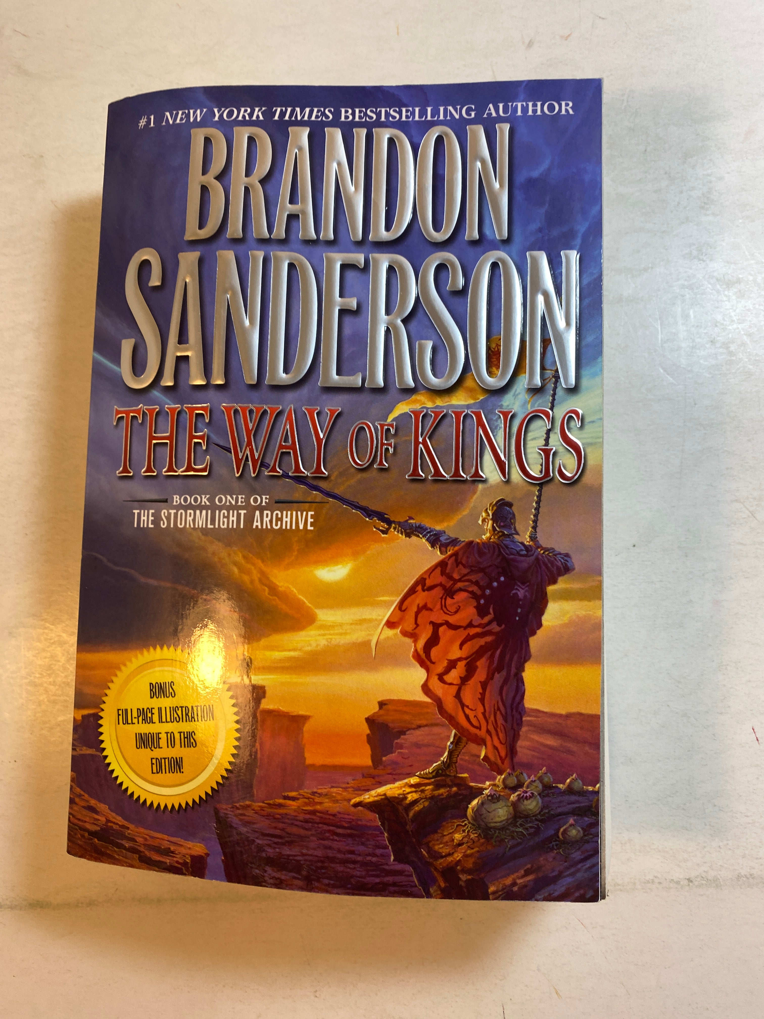 The Way of Kings Brandon Sanderson trade paperback 2010
