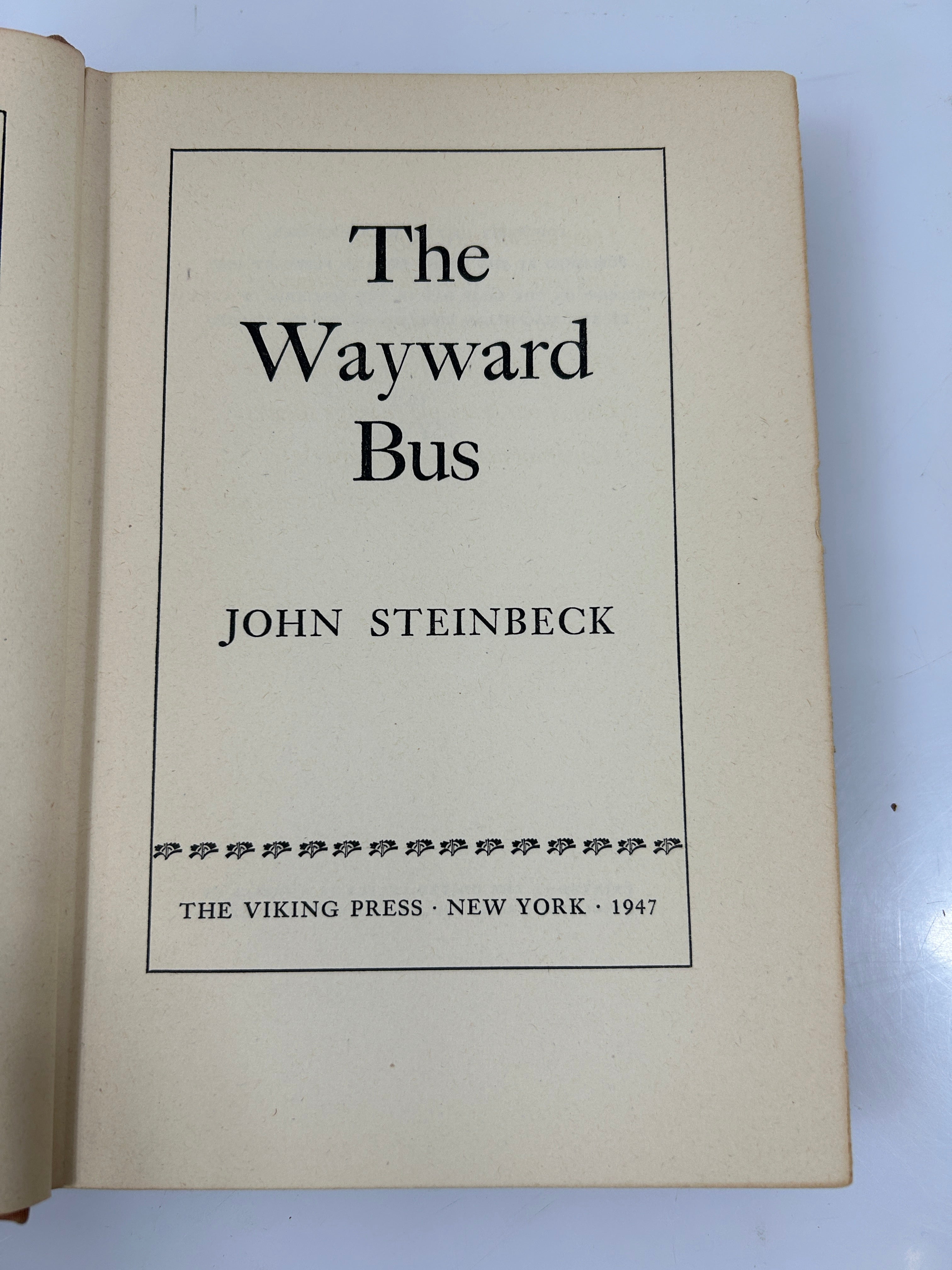 The Wayward Bus by John Steinbeck 1947 Viking Press HC