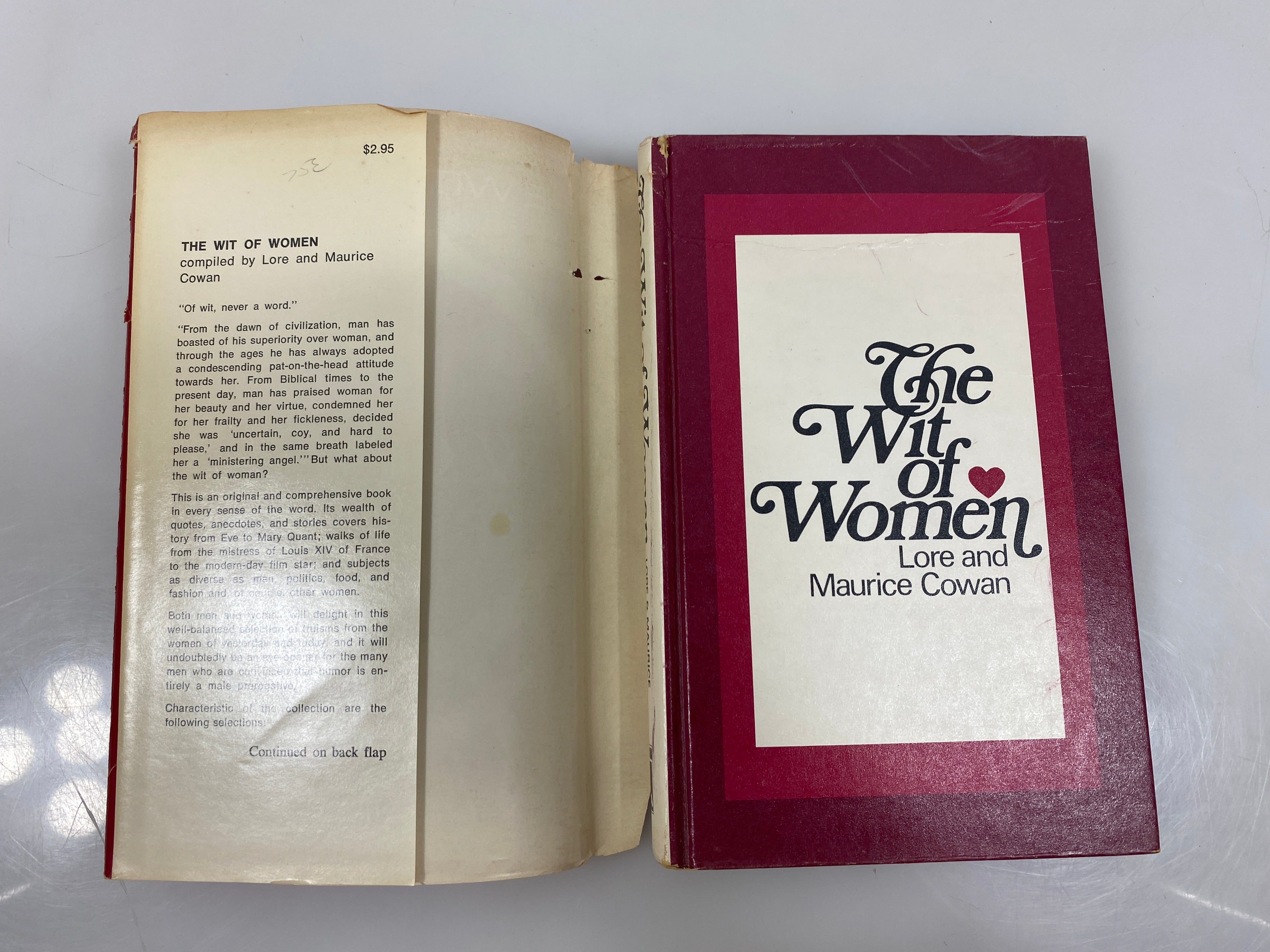 The Wit of Women by Lore & Maurice Cowan 1970 HCDJ