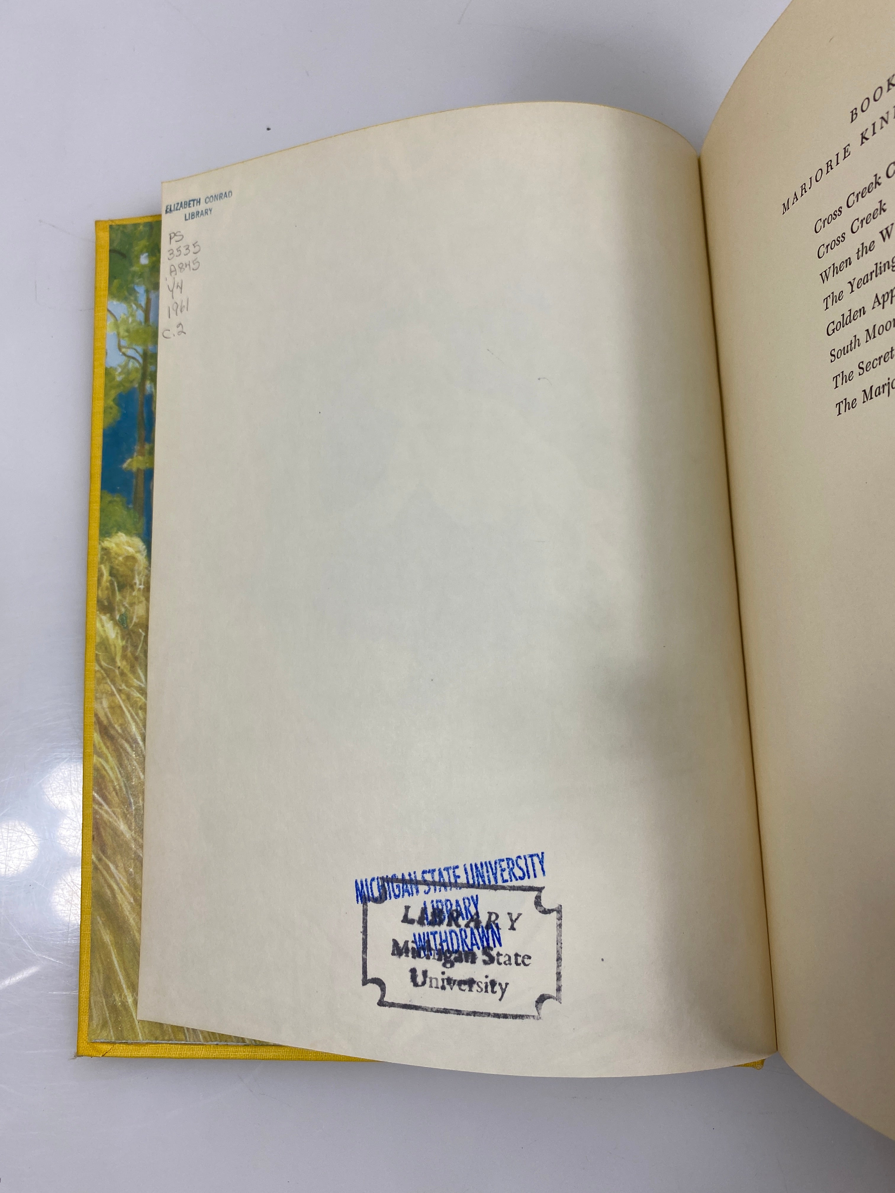 The Yearling by Marjorie Rawlings Ex-library 1939 HC
