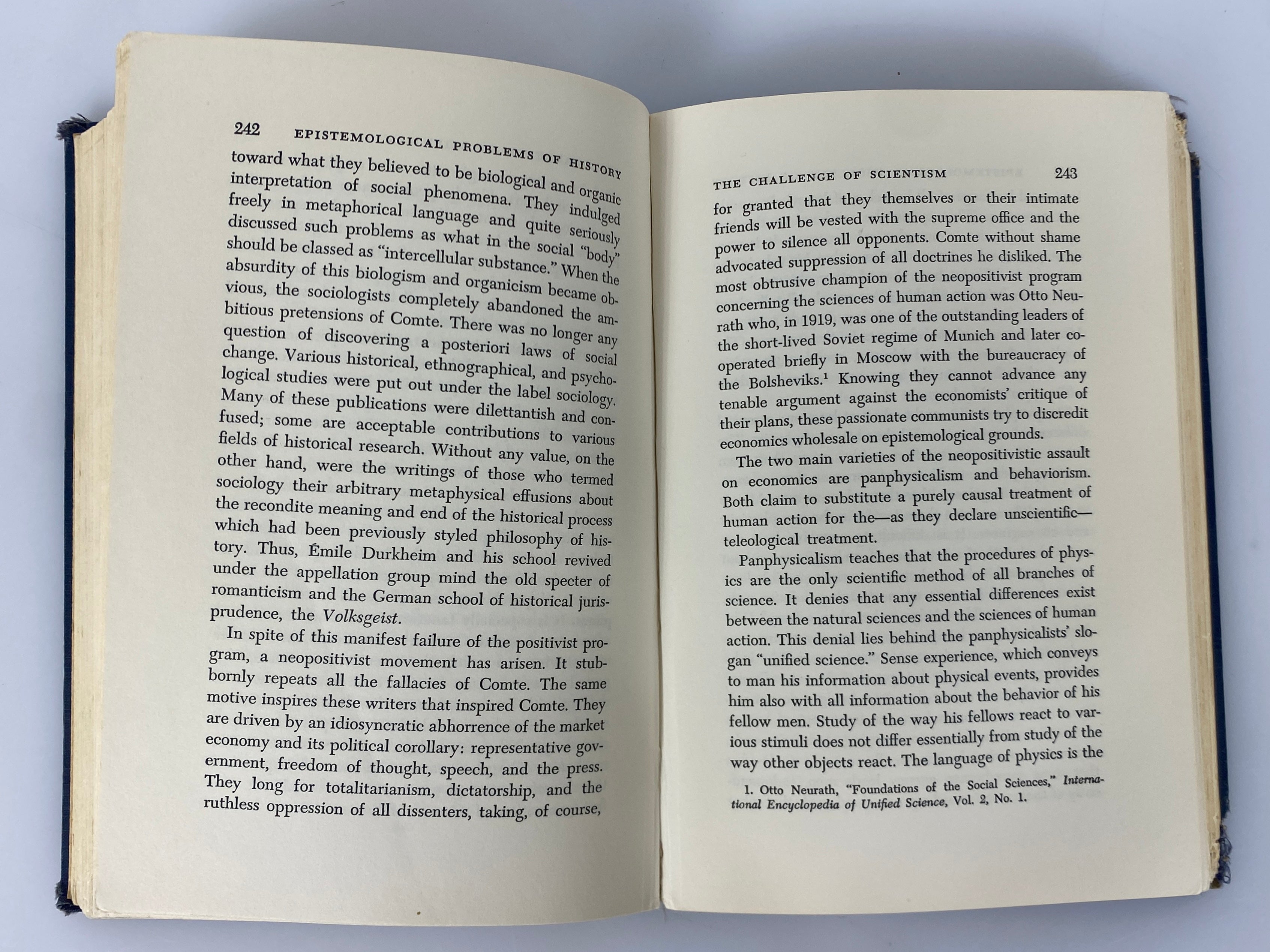 Theory and History by Ludwig Von Mises 1957 Ex-Library HC