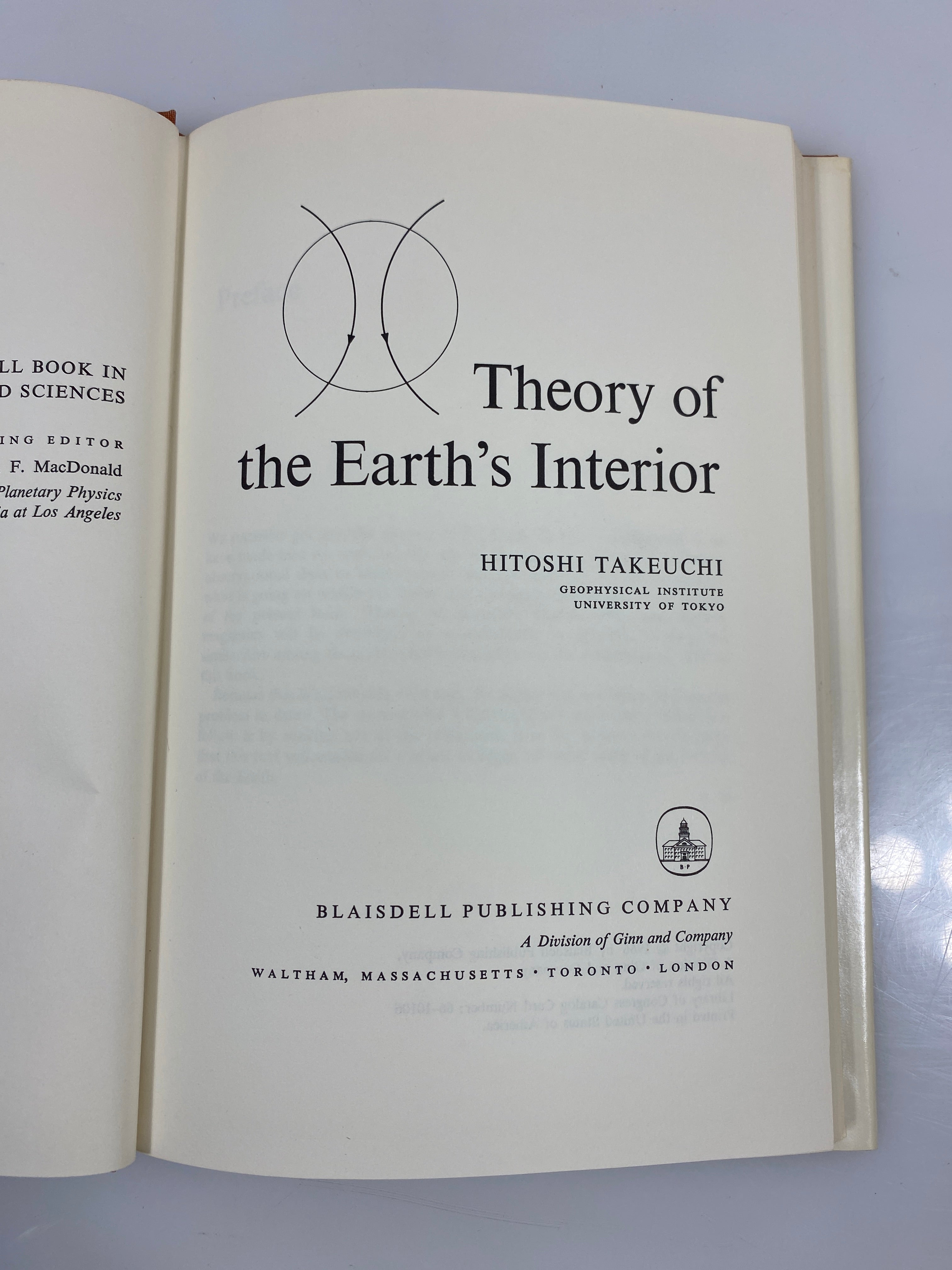 Theory of the Earth's Interior by Takeuchi 1966 HCDJ
