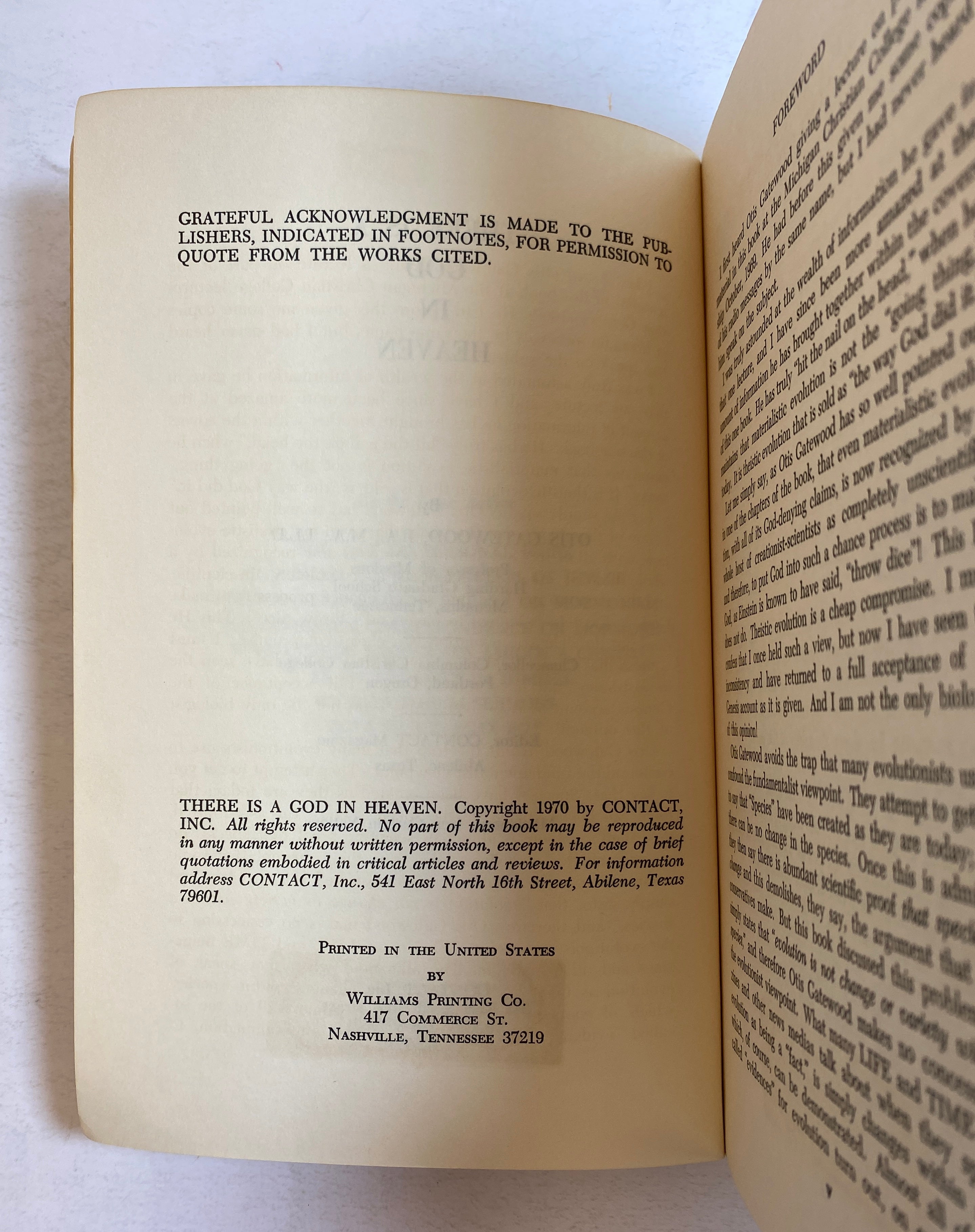 There is a God in Heaven by Otis Gatewood Signed 1970 Vintage SC