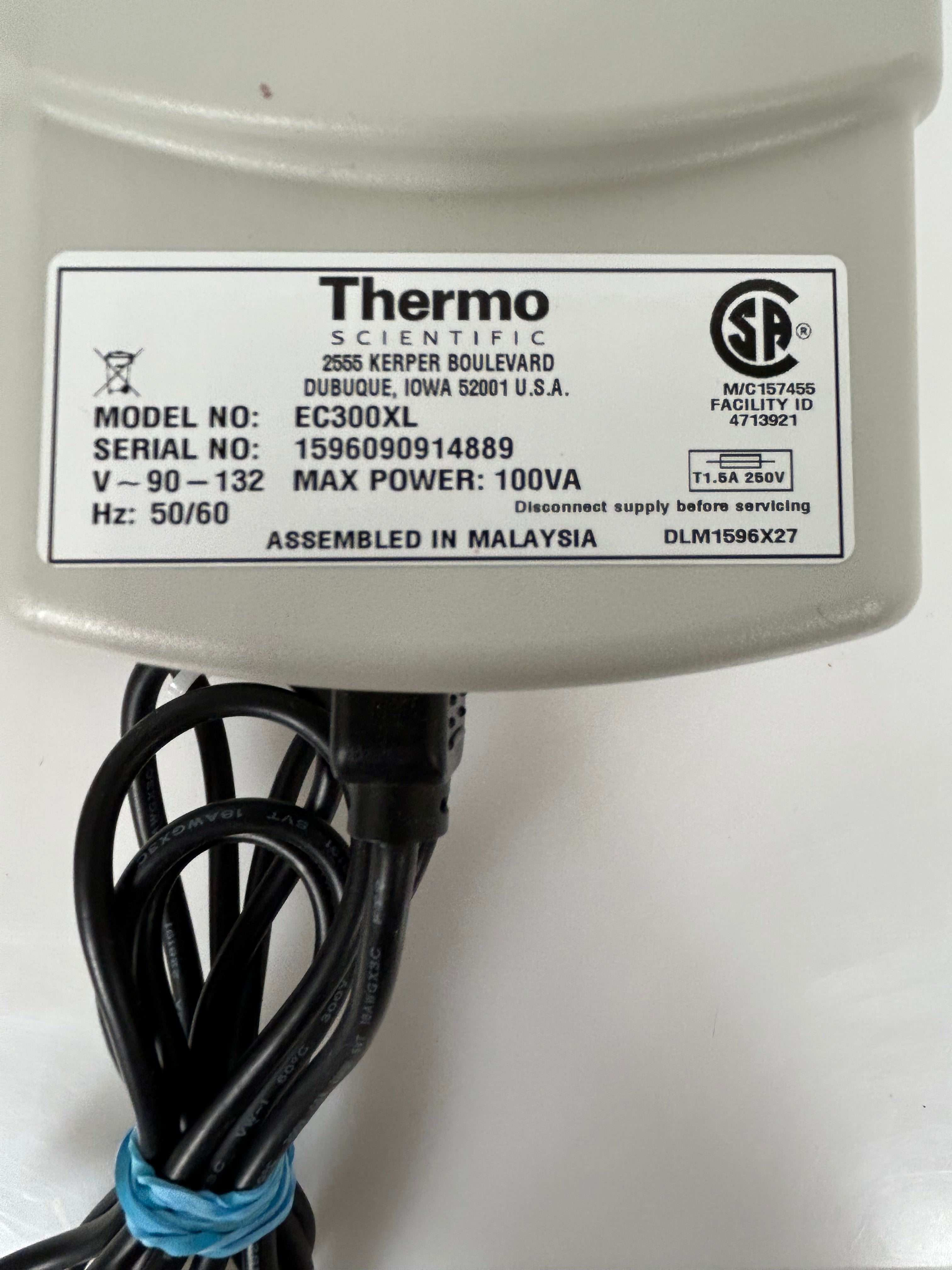 Thermo Scientific Owl  EC 300XL Compact Power Supply