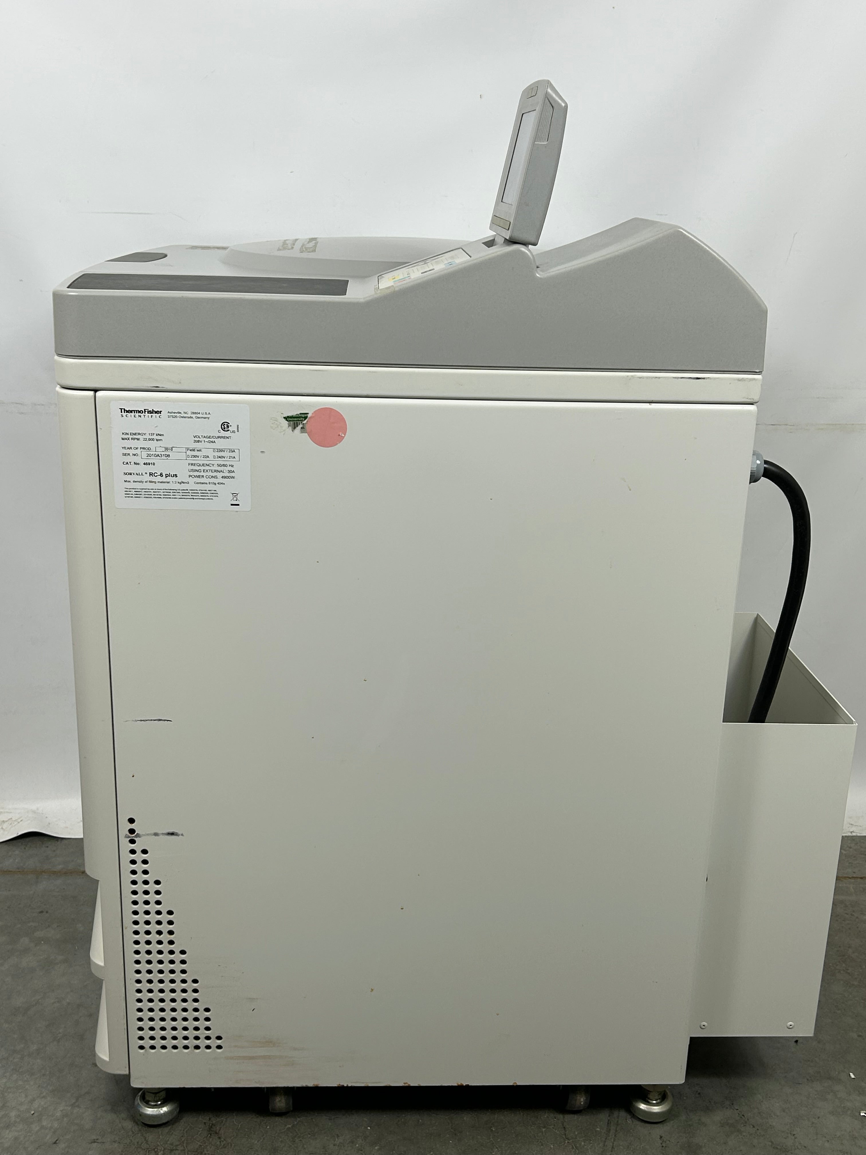 Thermo Scientific Sorvall RC 6 Plus Refrigerated Super Speed Centrifuge *Untested*