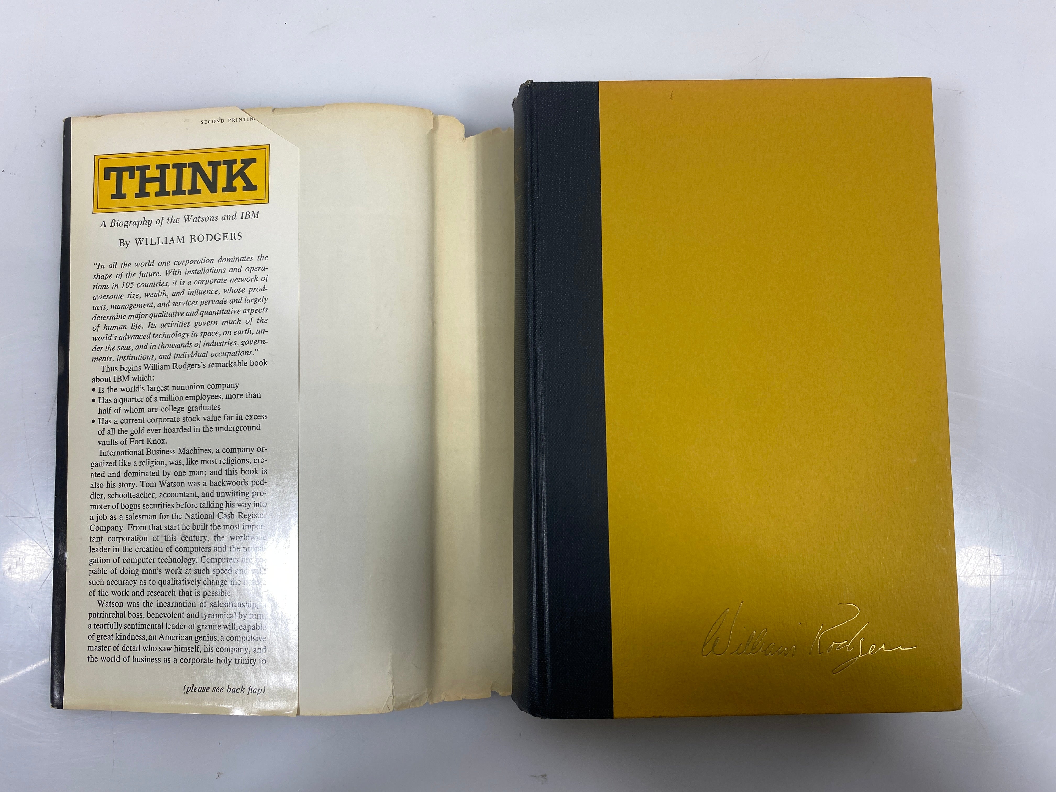 Think A Biography by William Rodgers 1969 HCDJ