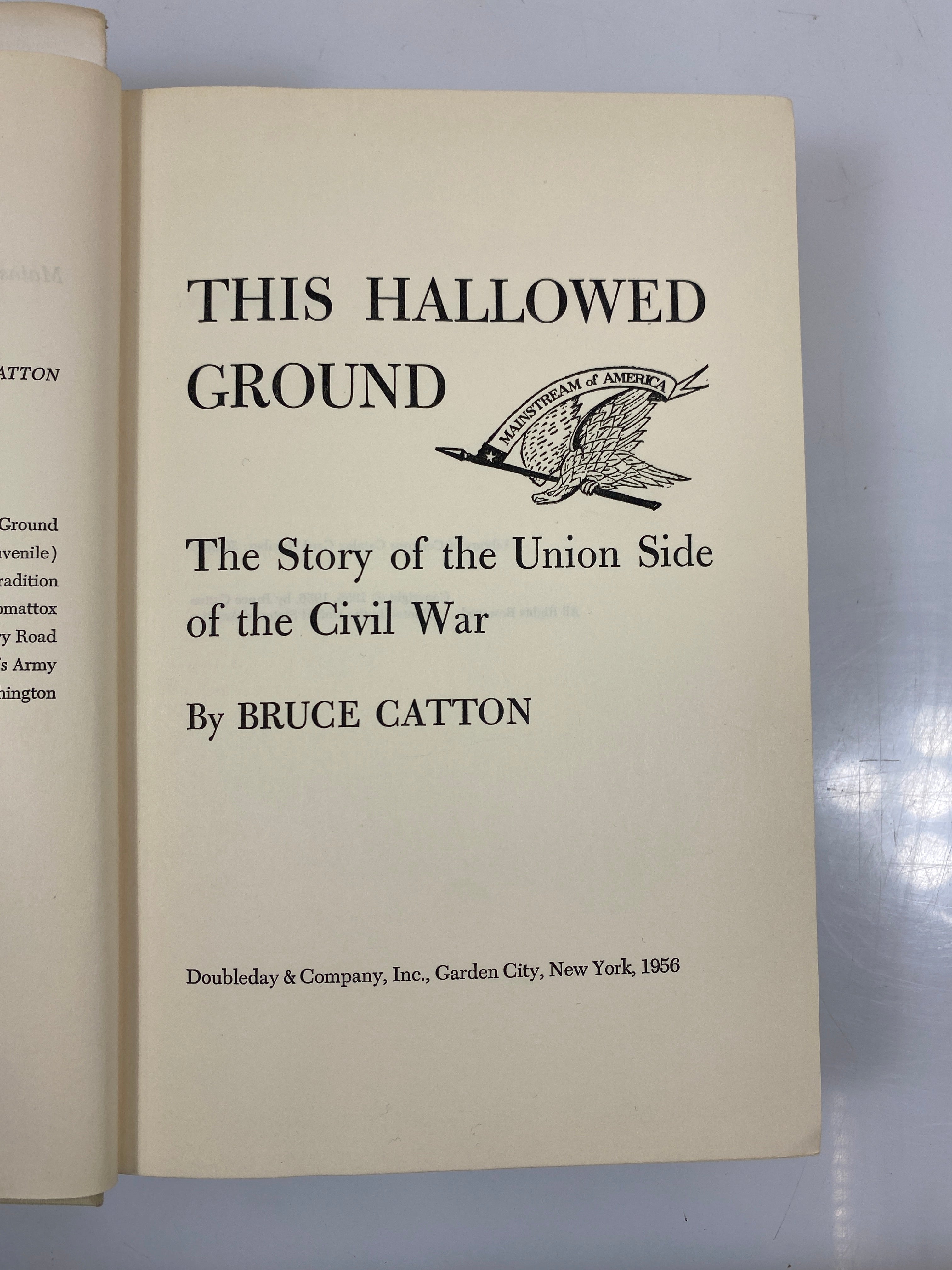 This Hallowed Ground by Bruce Catton 1956 w/ Ephemera HCDJ