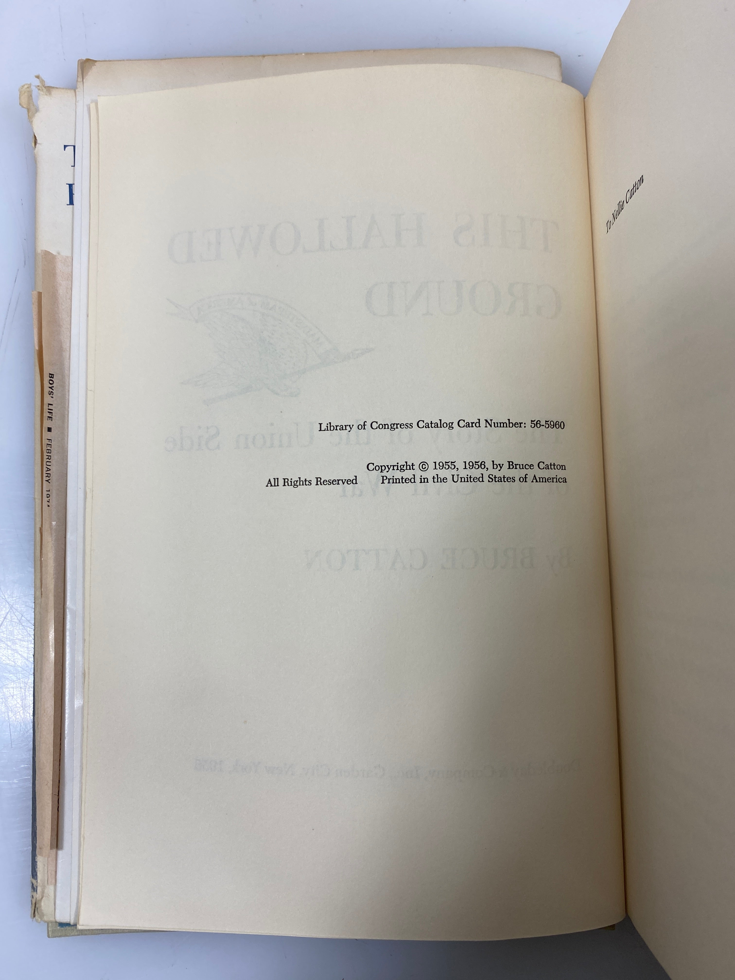 This Hallowed Ground by Bruce Catton 1956 w/ Ephemera HCDJ