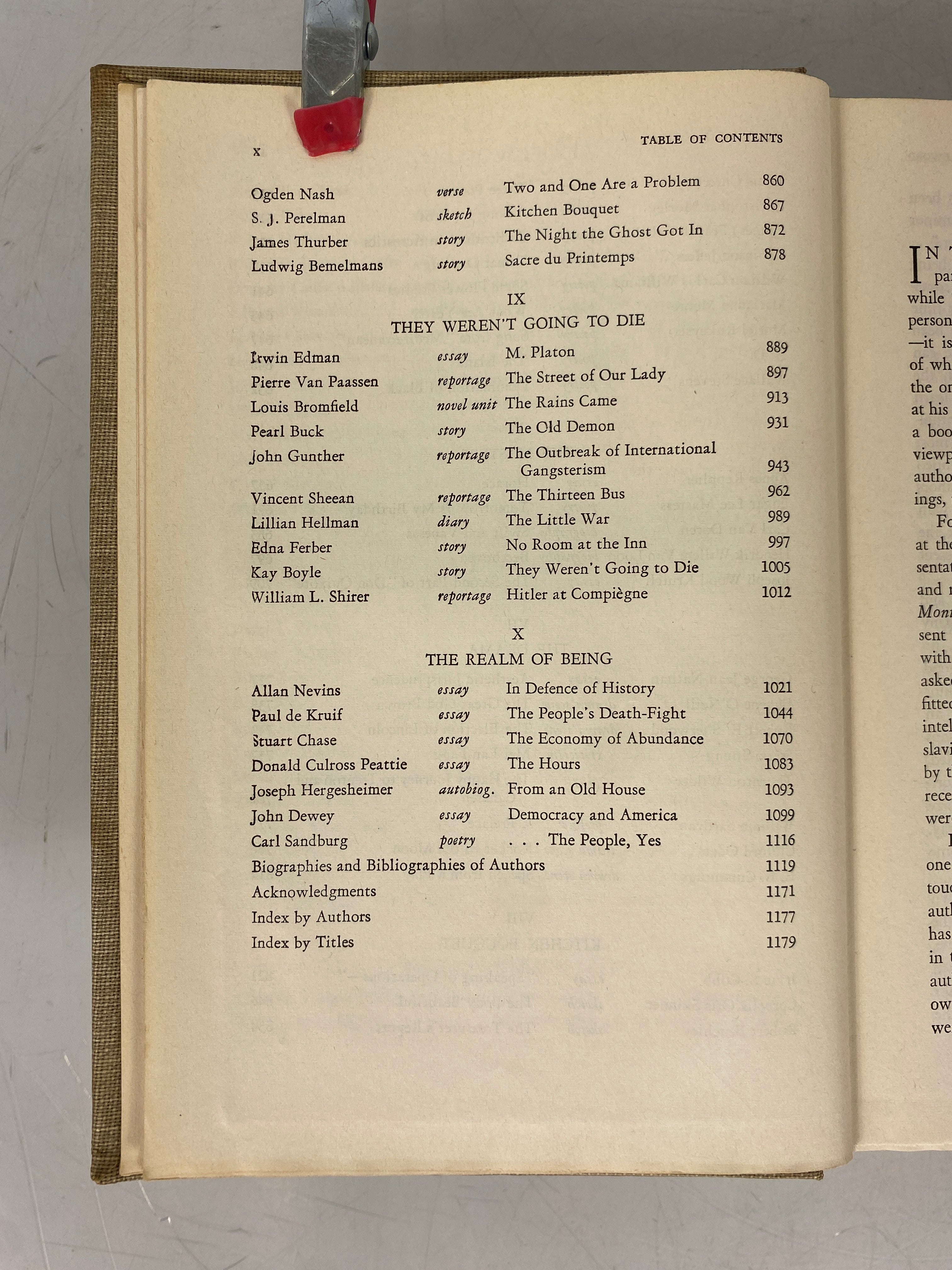 This is My Best America's 93 Greatest Living Authors by Burnett 1942 HC