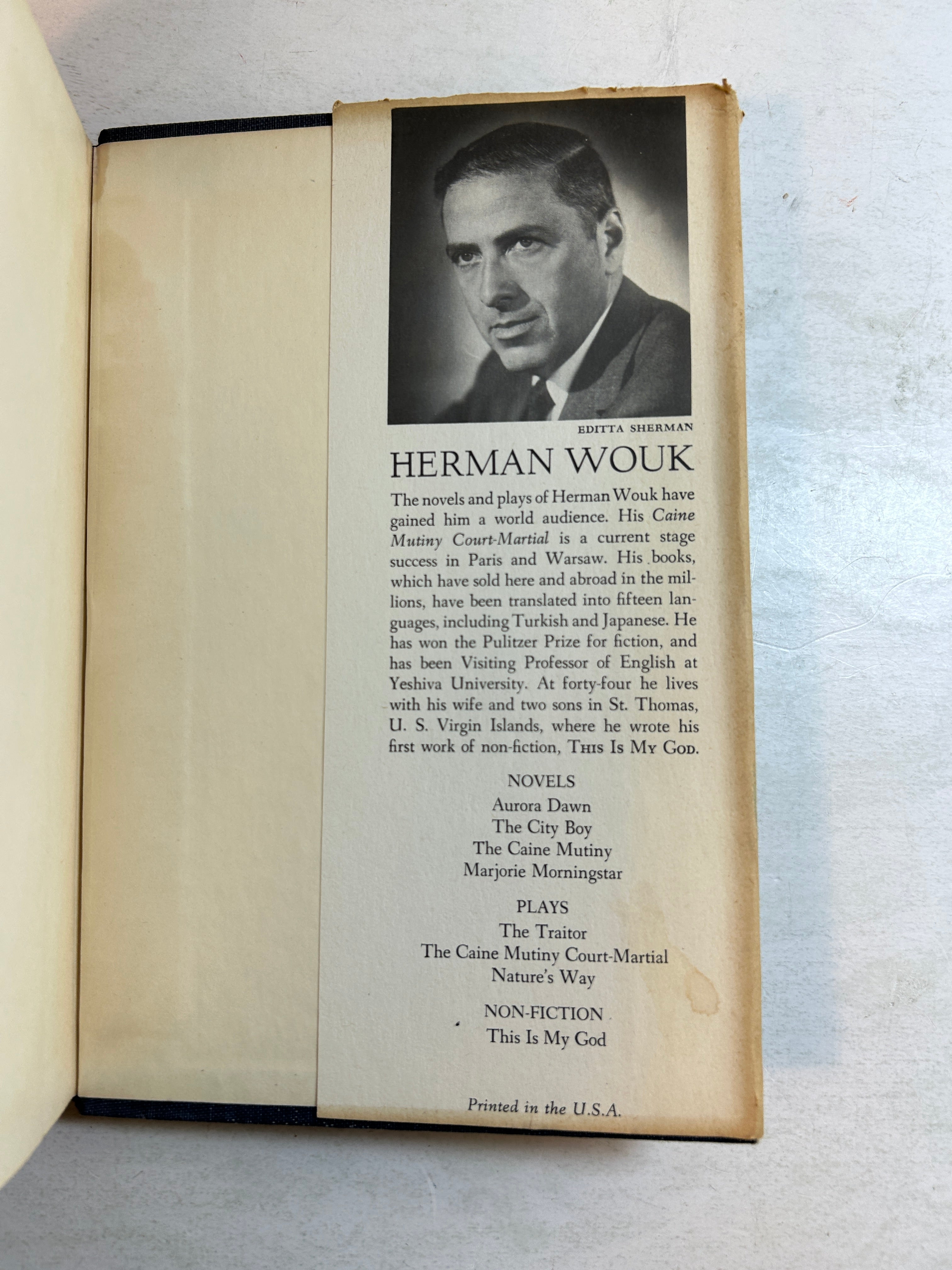 This is My God by Herman Wouk Doubleday 1959 HCDJ