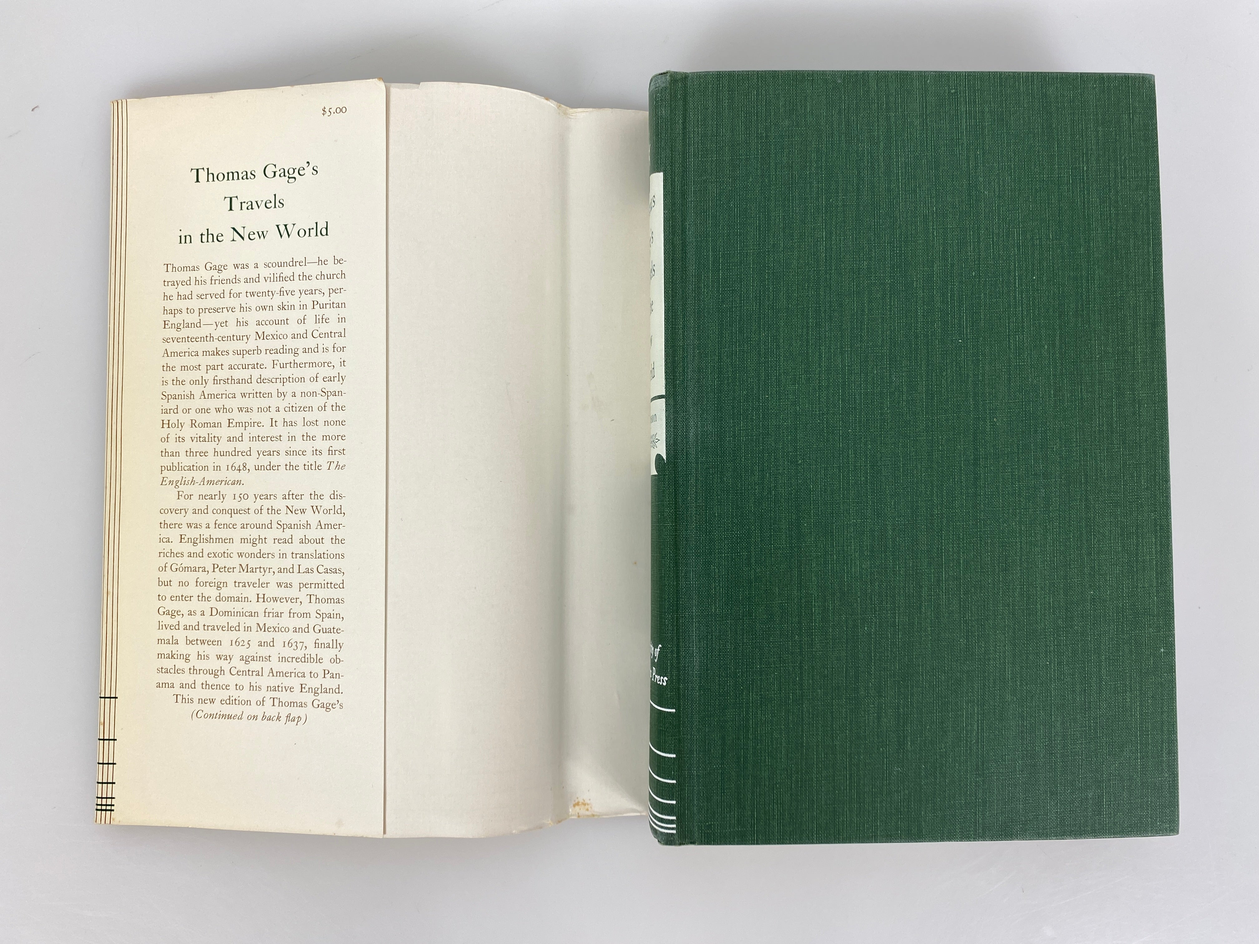Thomas Gage's Travels in the New World by Thompson 1958 1st Printing HC DJ