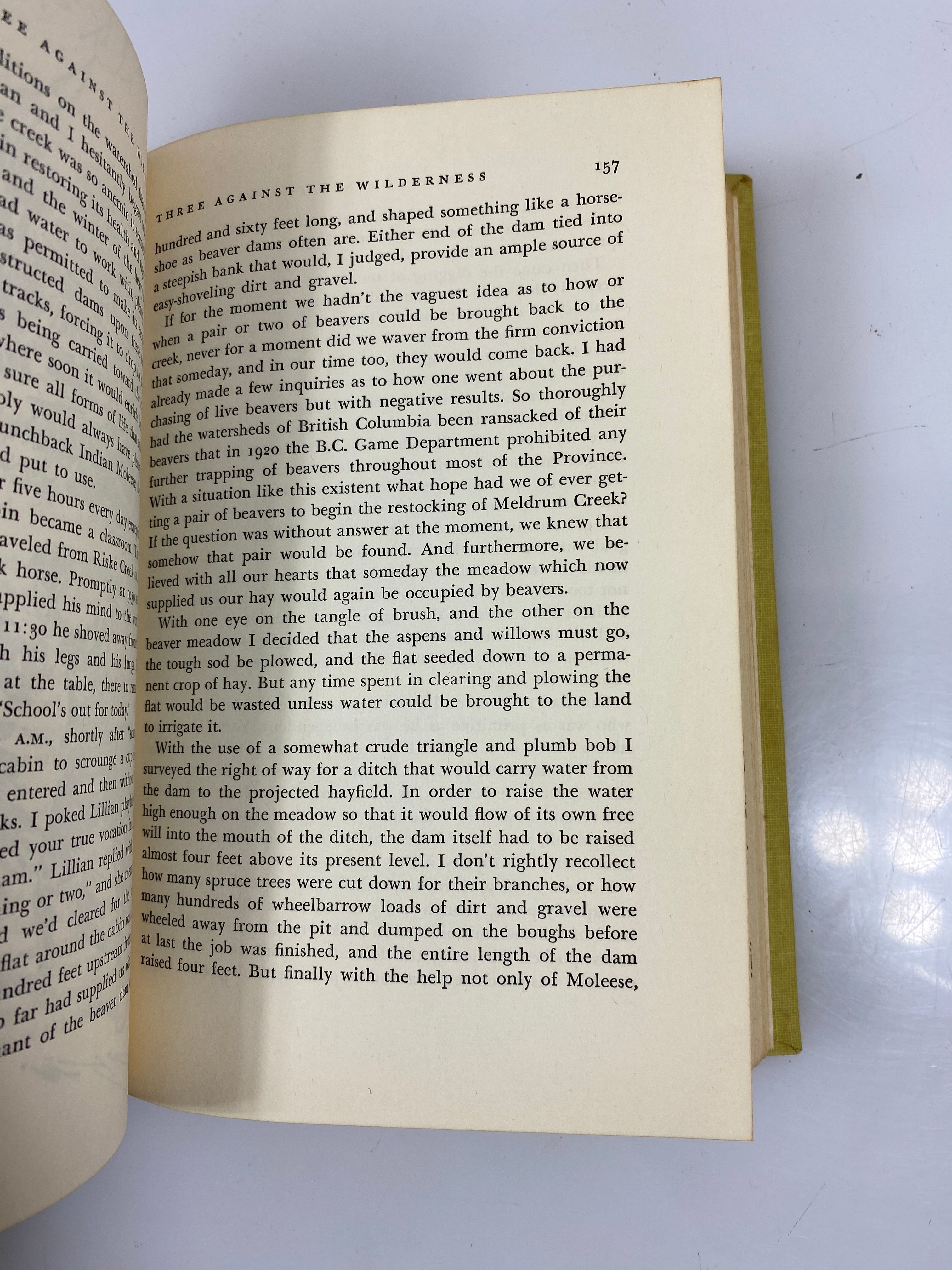 Three Against the Wilderness Eric Collier EP Dutton 6th 1960 HC