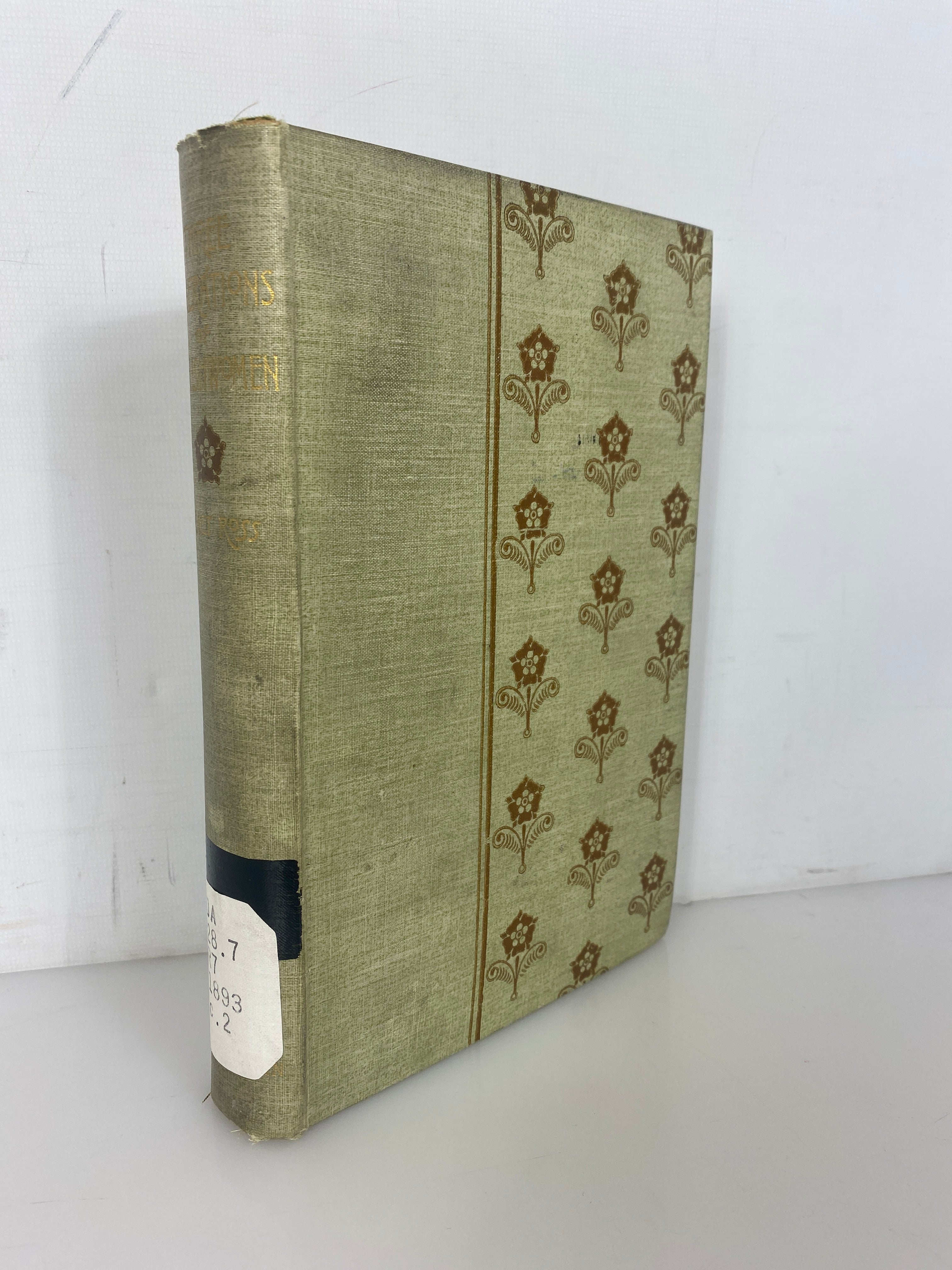Three Generations of English Women Janet Ross Rare 1893 Antique Ex-Library HC