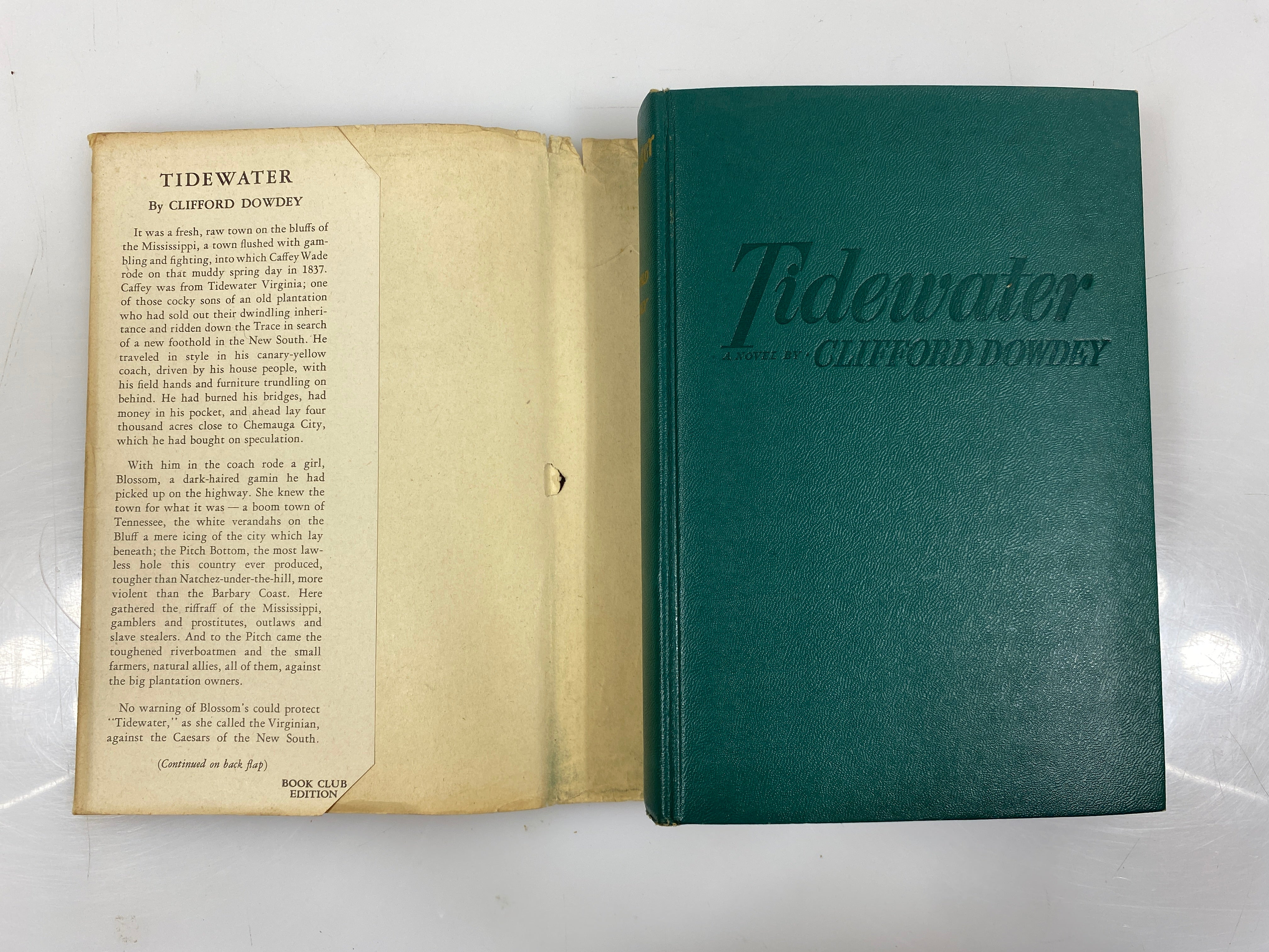 Tidewater by Clifford Dowdey 1943 HCDJ