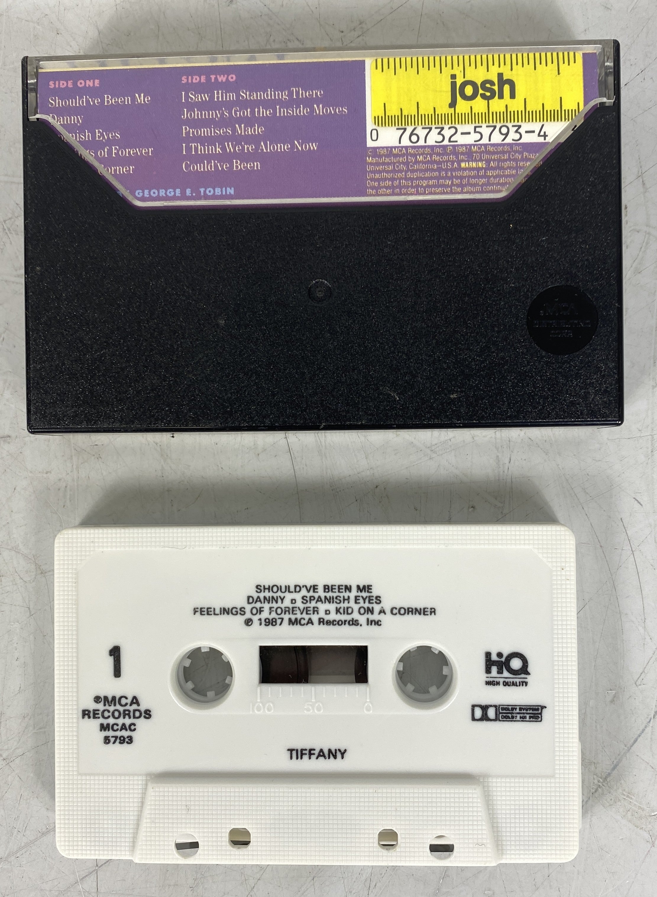 Tiffany Self Titled Cassette Tape 1987