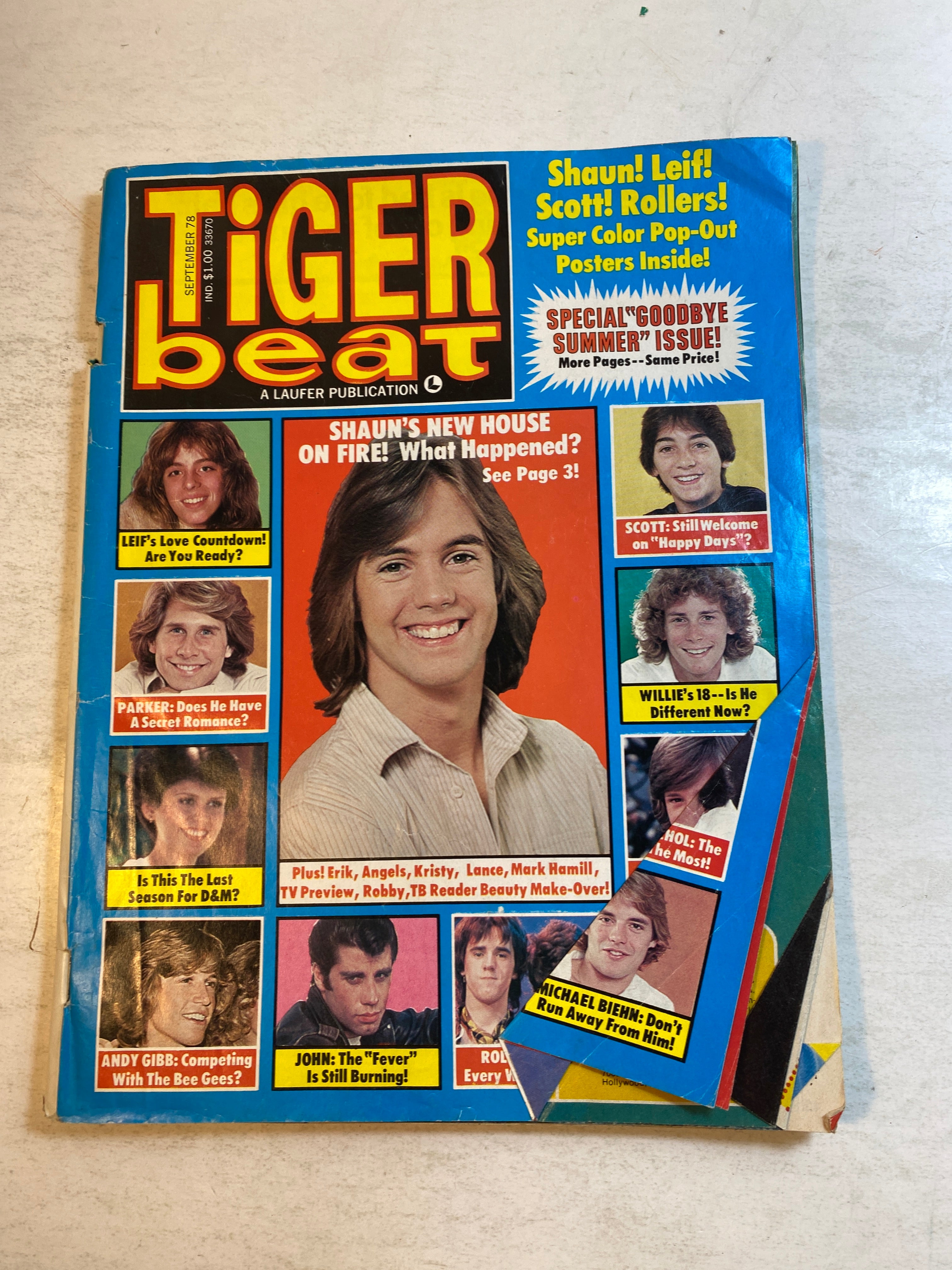 Tiger Beat September 1978 Shaun Cassidy