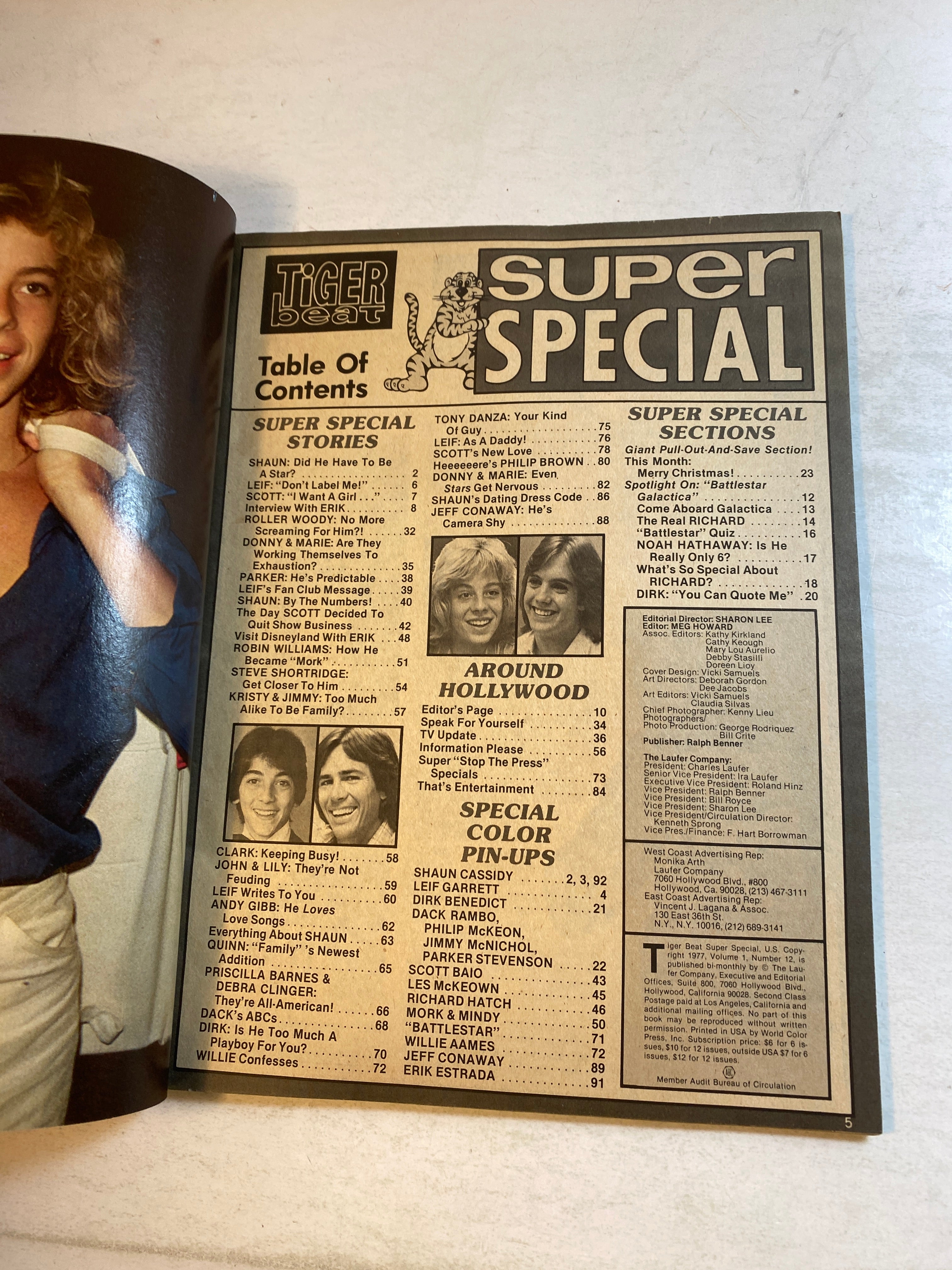 Tiger Beat Special Magazine Dec/Jan 1978 Battlestar Galactica