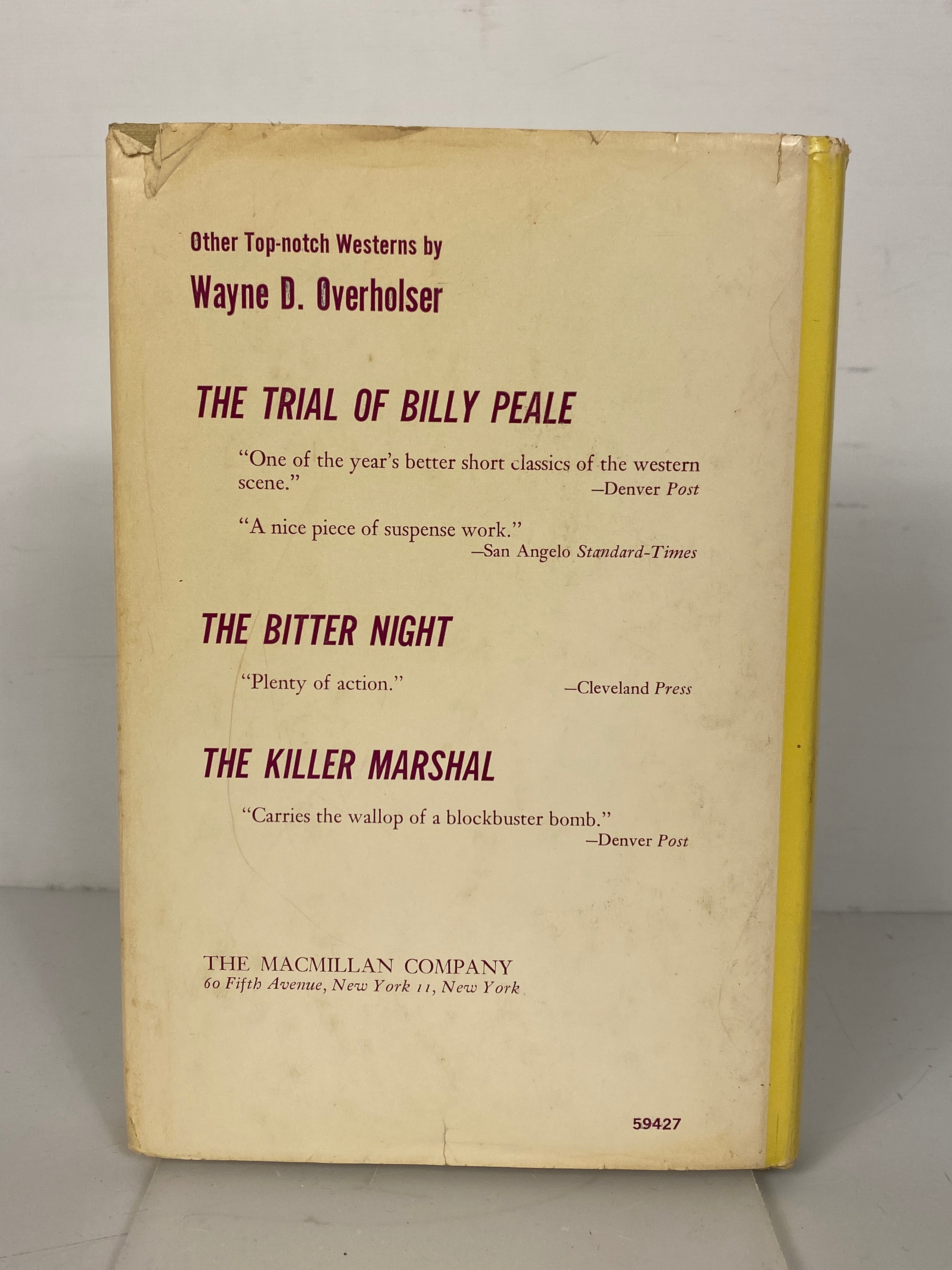 To the Far Mountains Wayne Overholser 1963 1st Ed 1st Print HC DJ