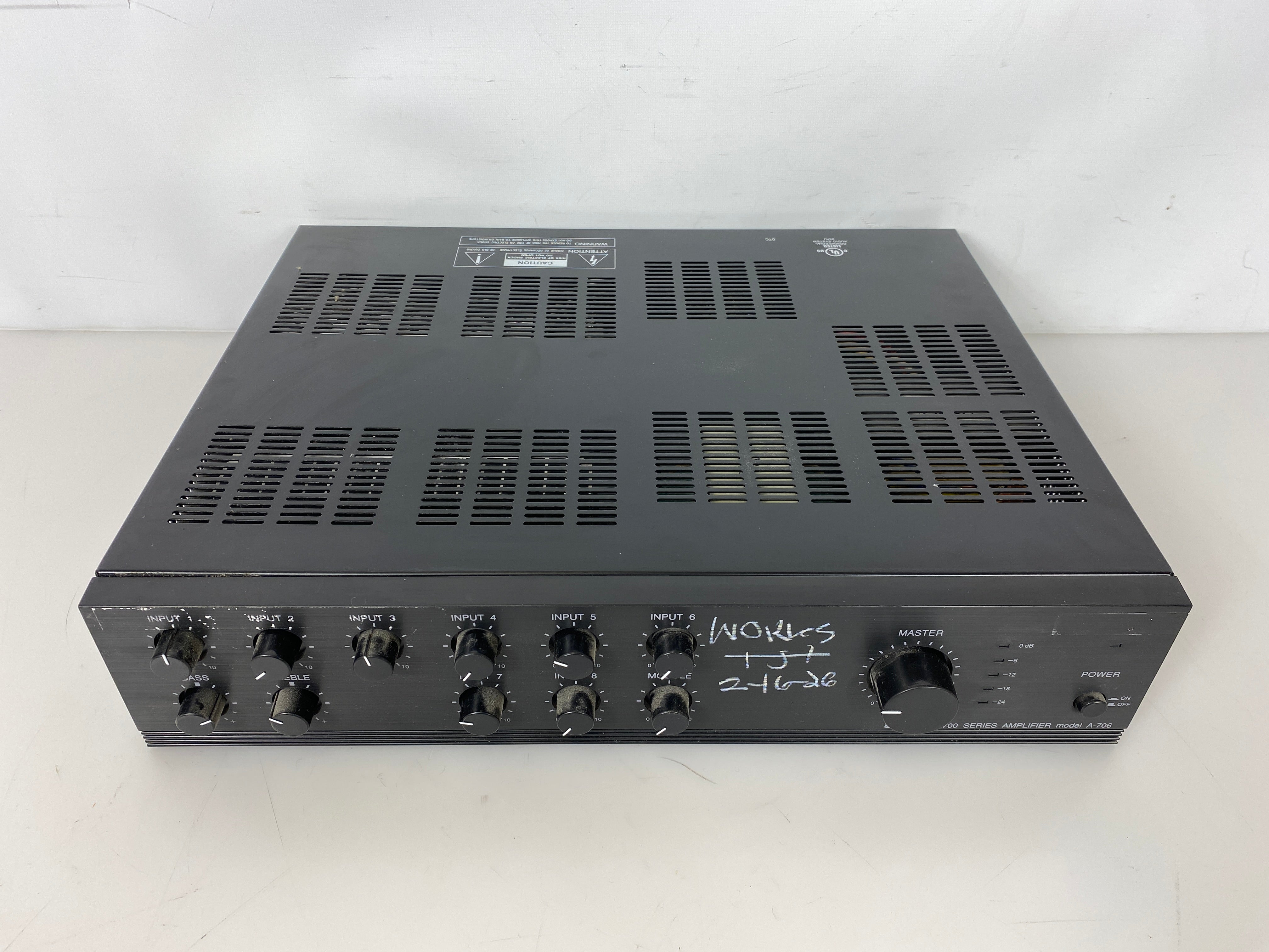 TOA 700 Series 9-Channel Mixer Power Amplifier A-706