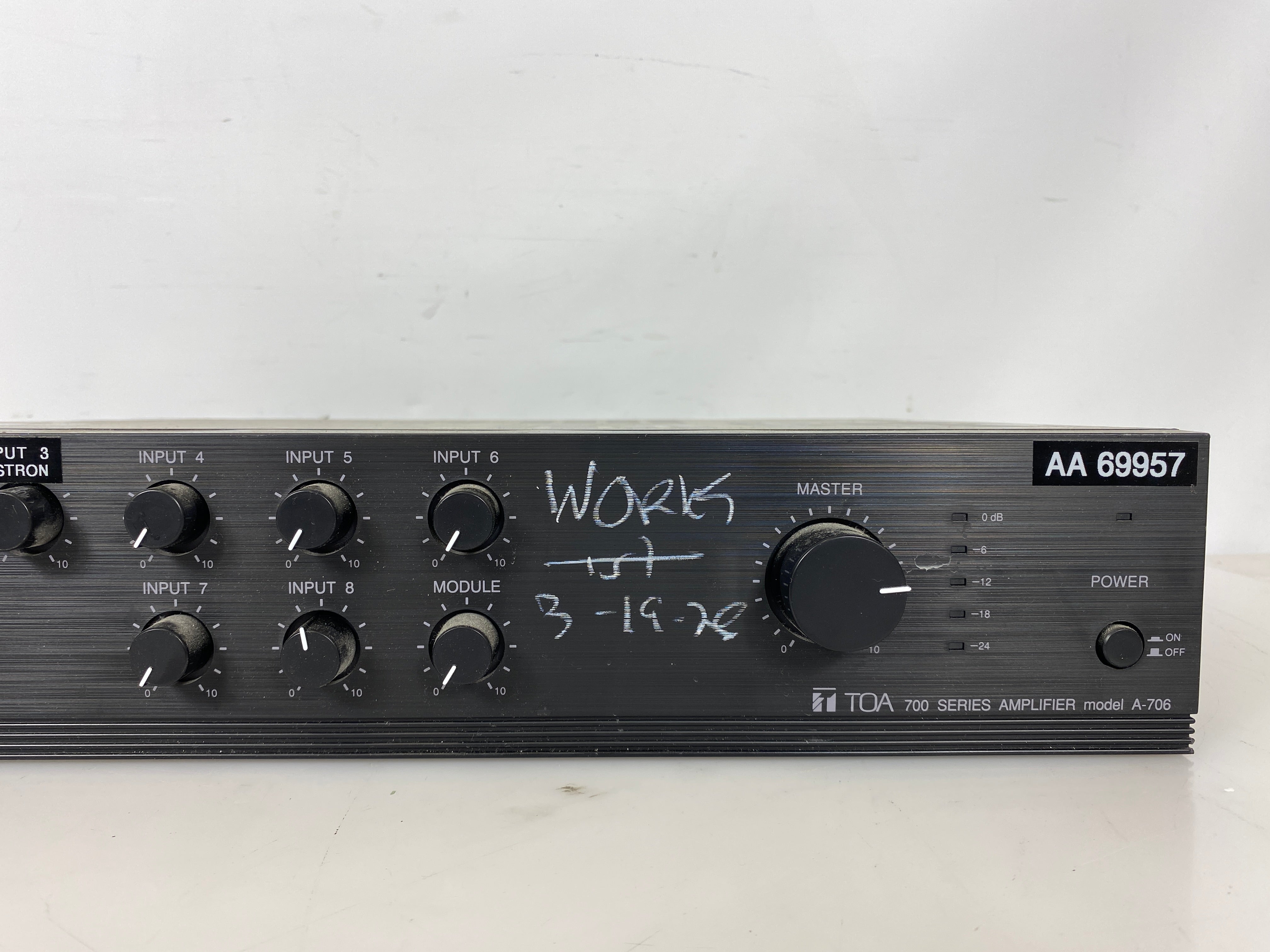 Toa Electronics A-706 9-Channel Integrated Amplifier (60W)