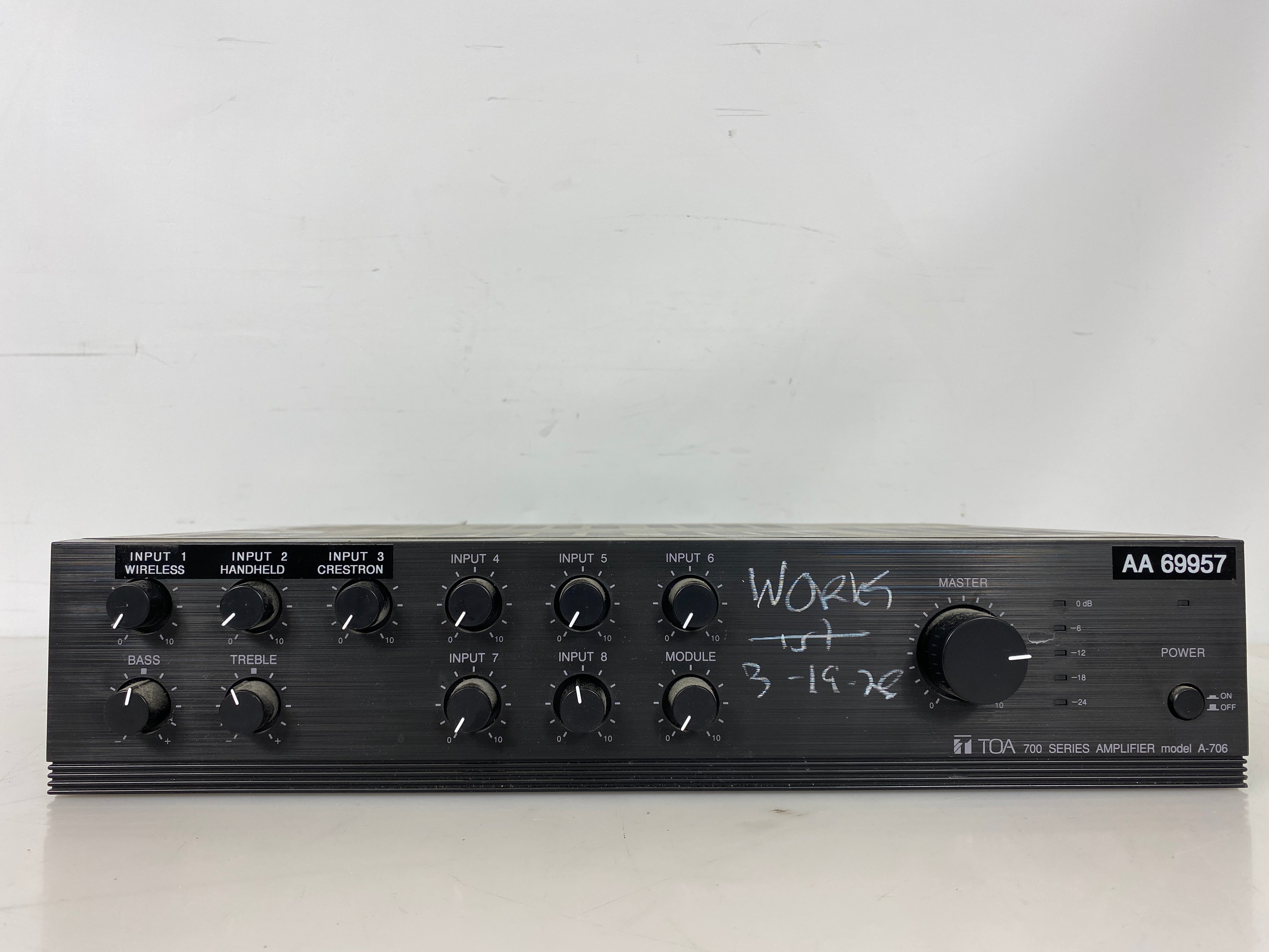 Toa Electronics A-706 9-Channel Integrated Amplifier (60W)