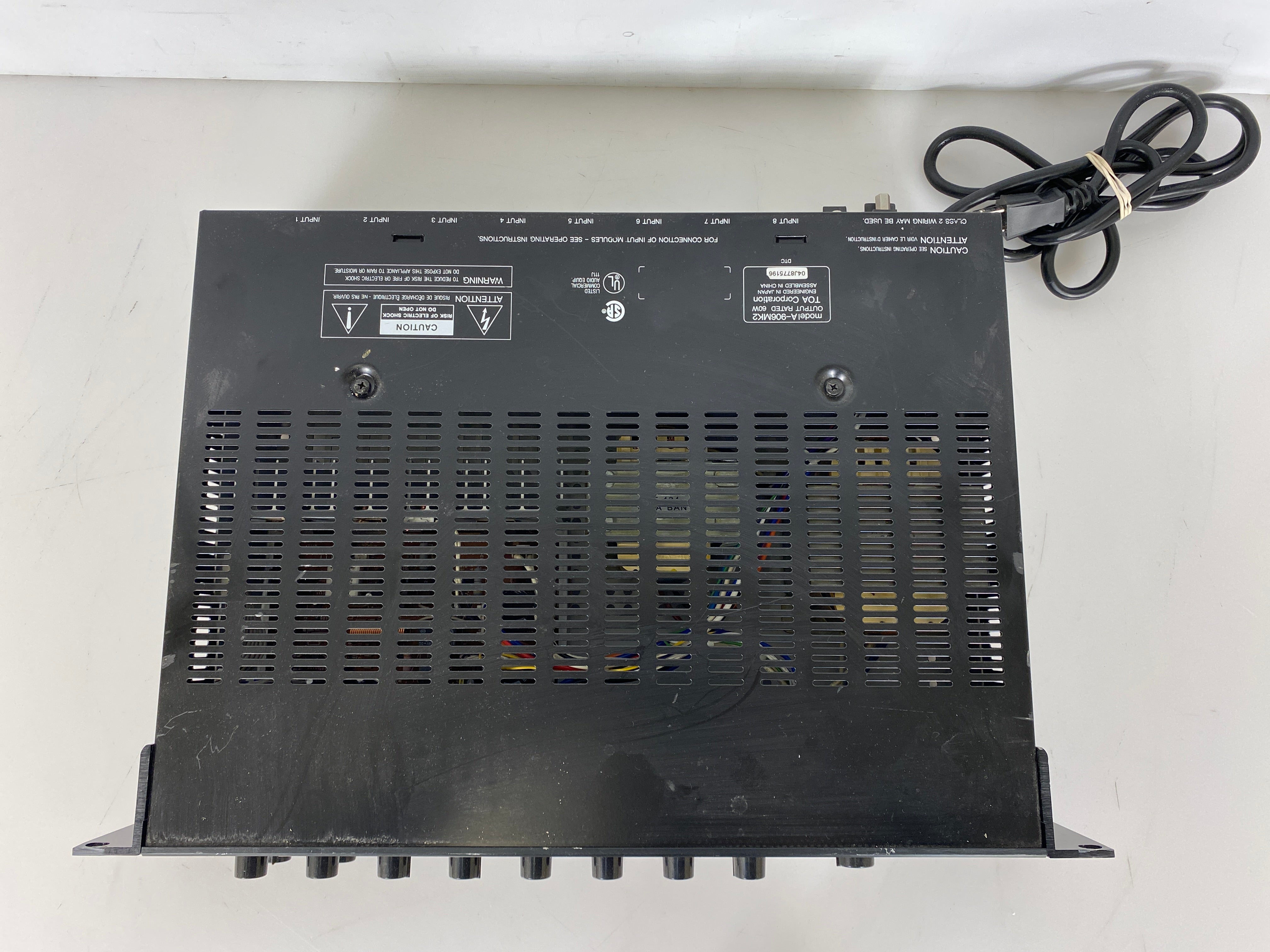 Toa Electronics A-906MK2 60W 8-Channel Modular Amplifier