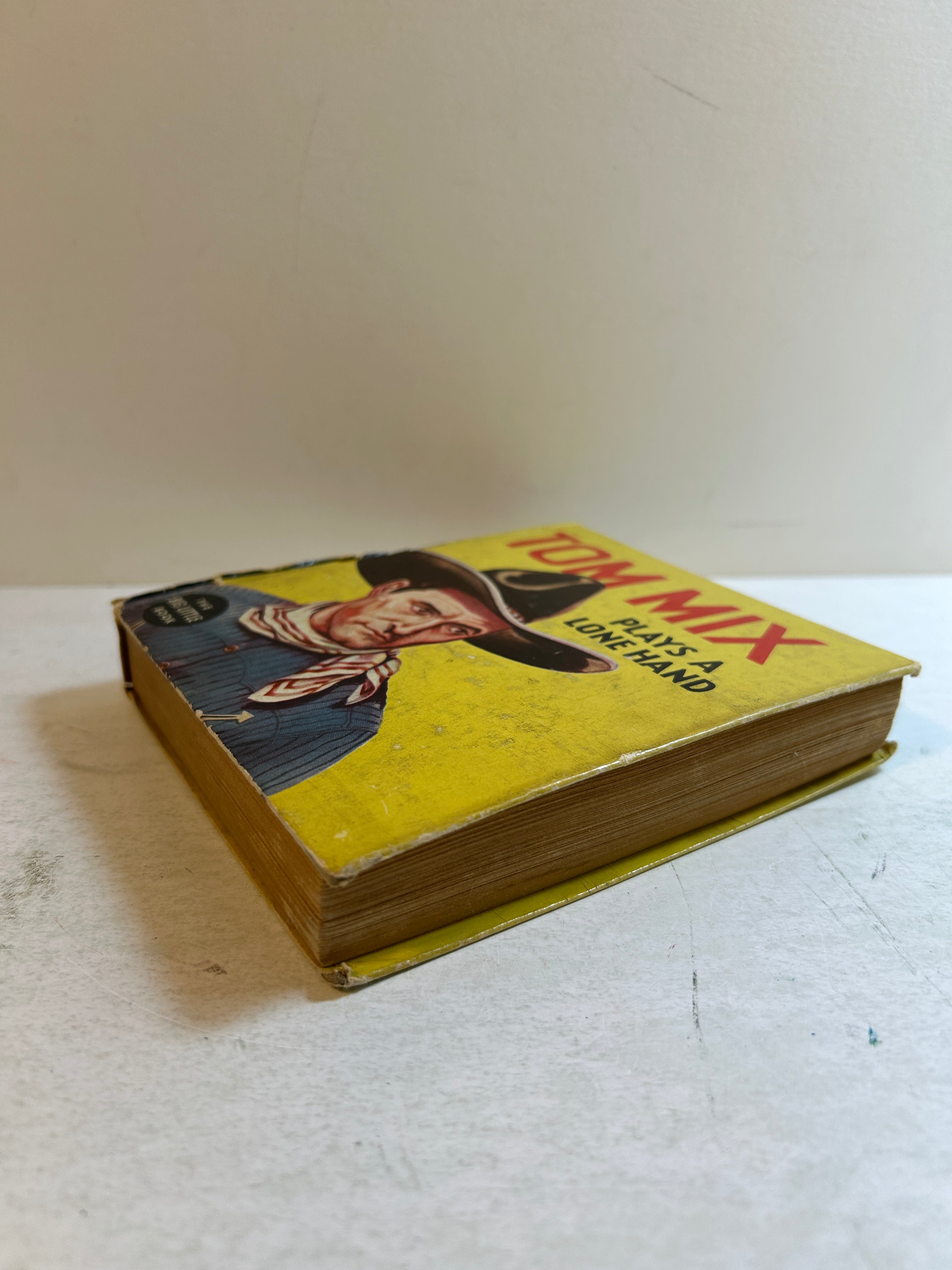 Tom Mix Plays a Lone Hand by Wilton West Ill Hal Arbo 1935 Whitman  HC