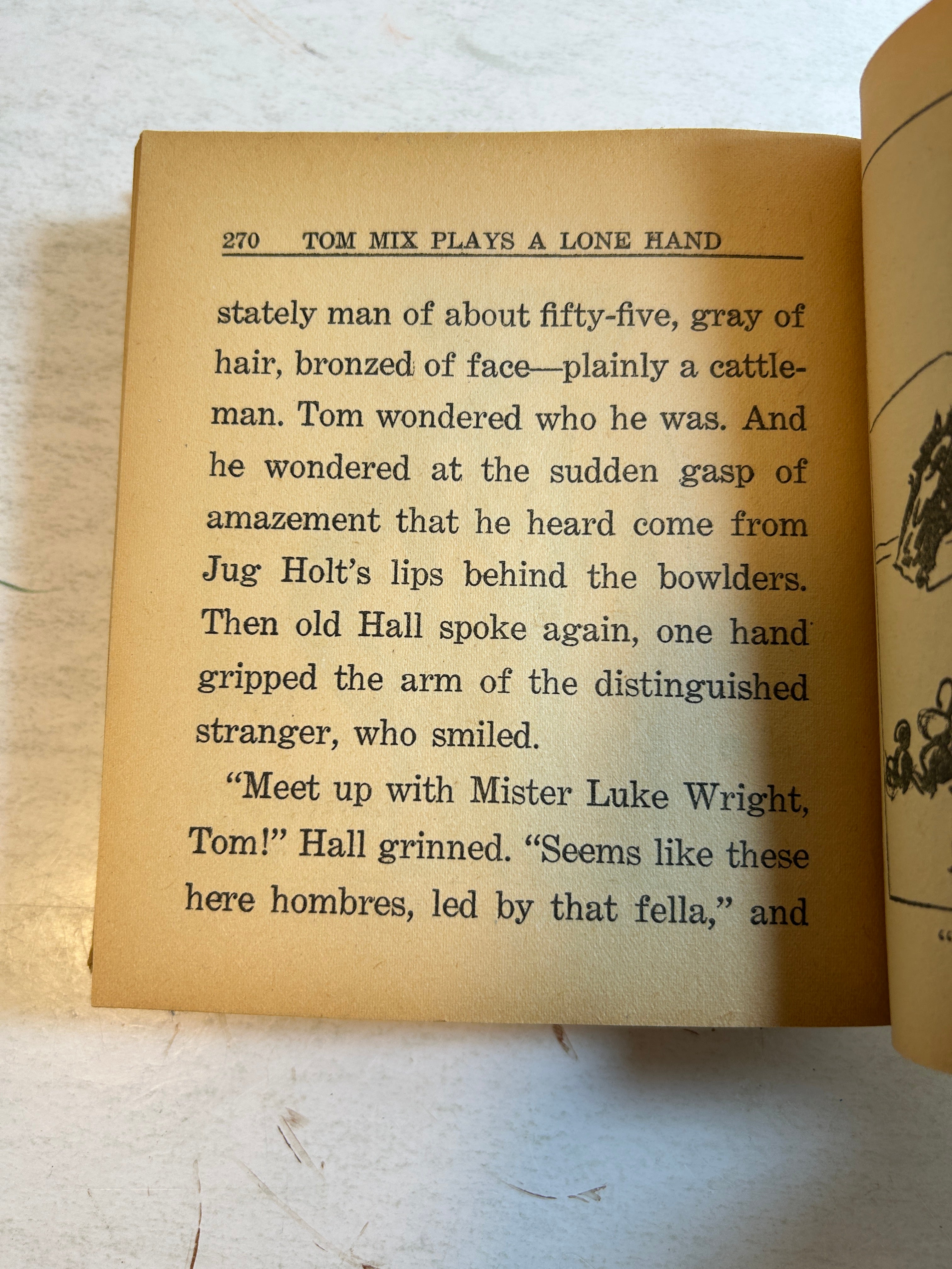 Tom Mix Plays a Lone Hand by Wilton West Ill Hal Arbo 1935 Whitman  HC