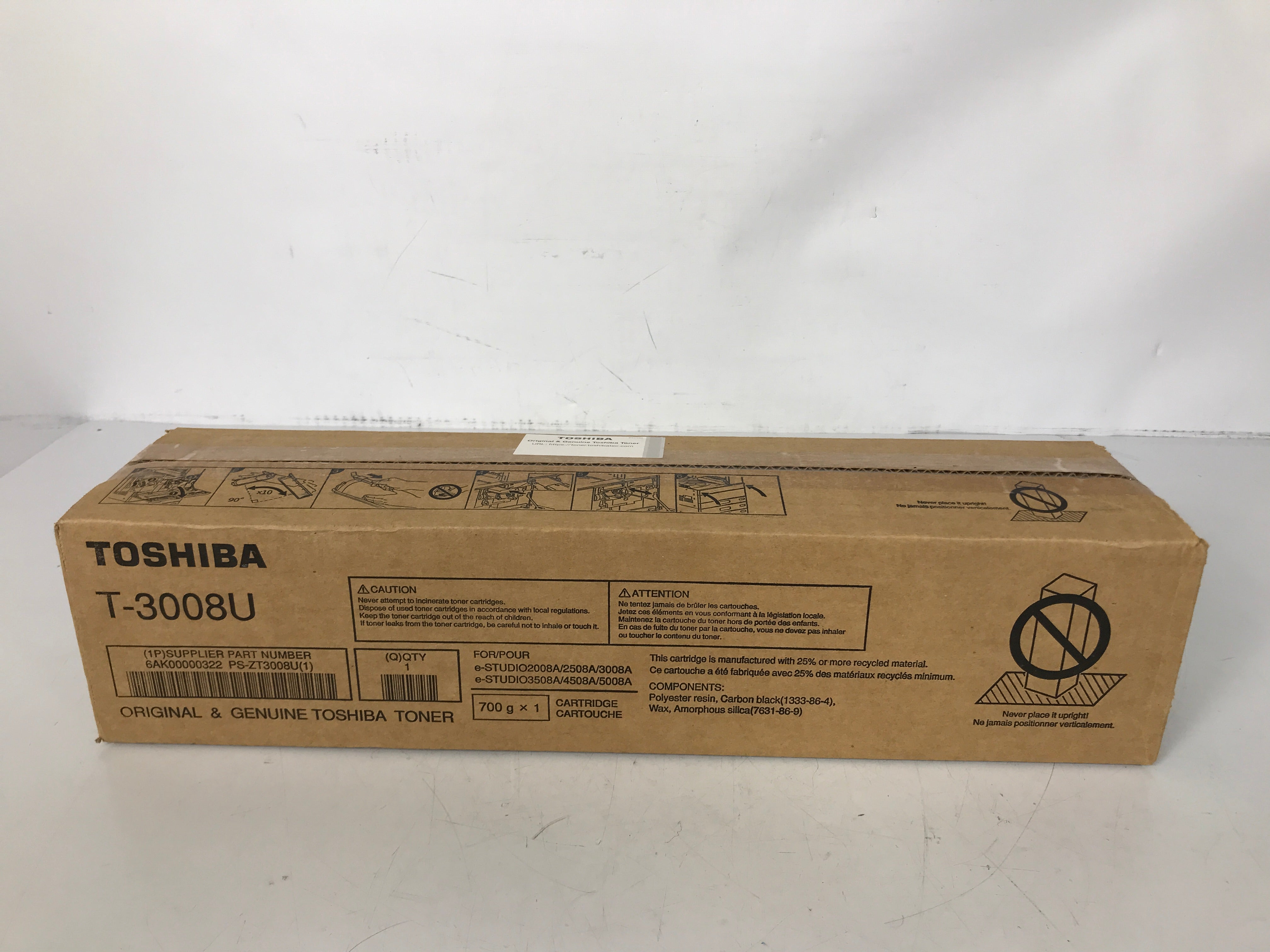 Toshiba T-3008U Black Toner Cartridge *New*