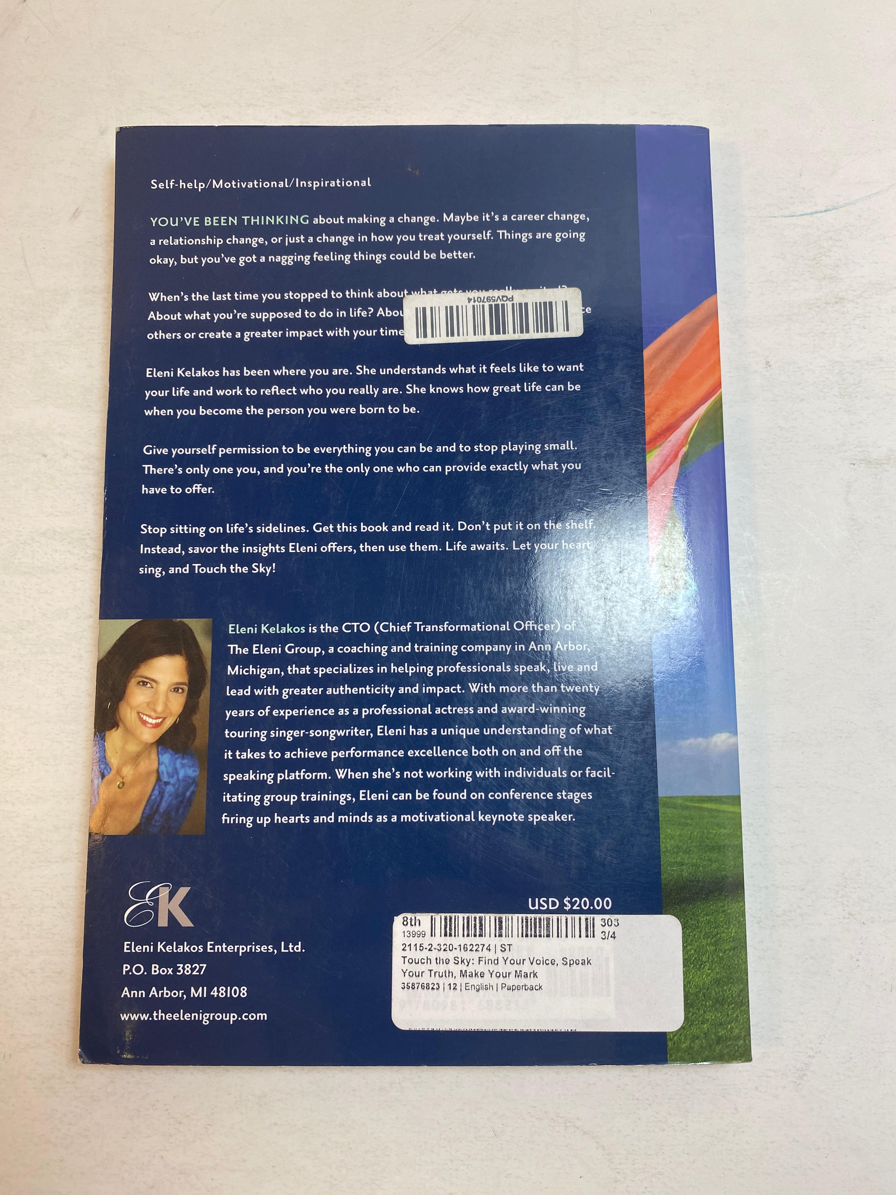 Touch the Sky Eleni Kelakos SC 2013 *Signed*