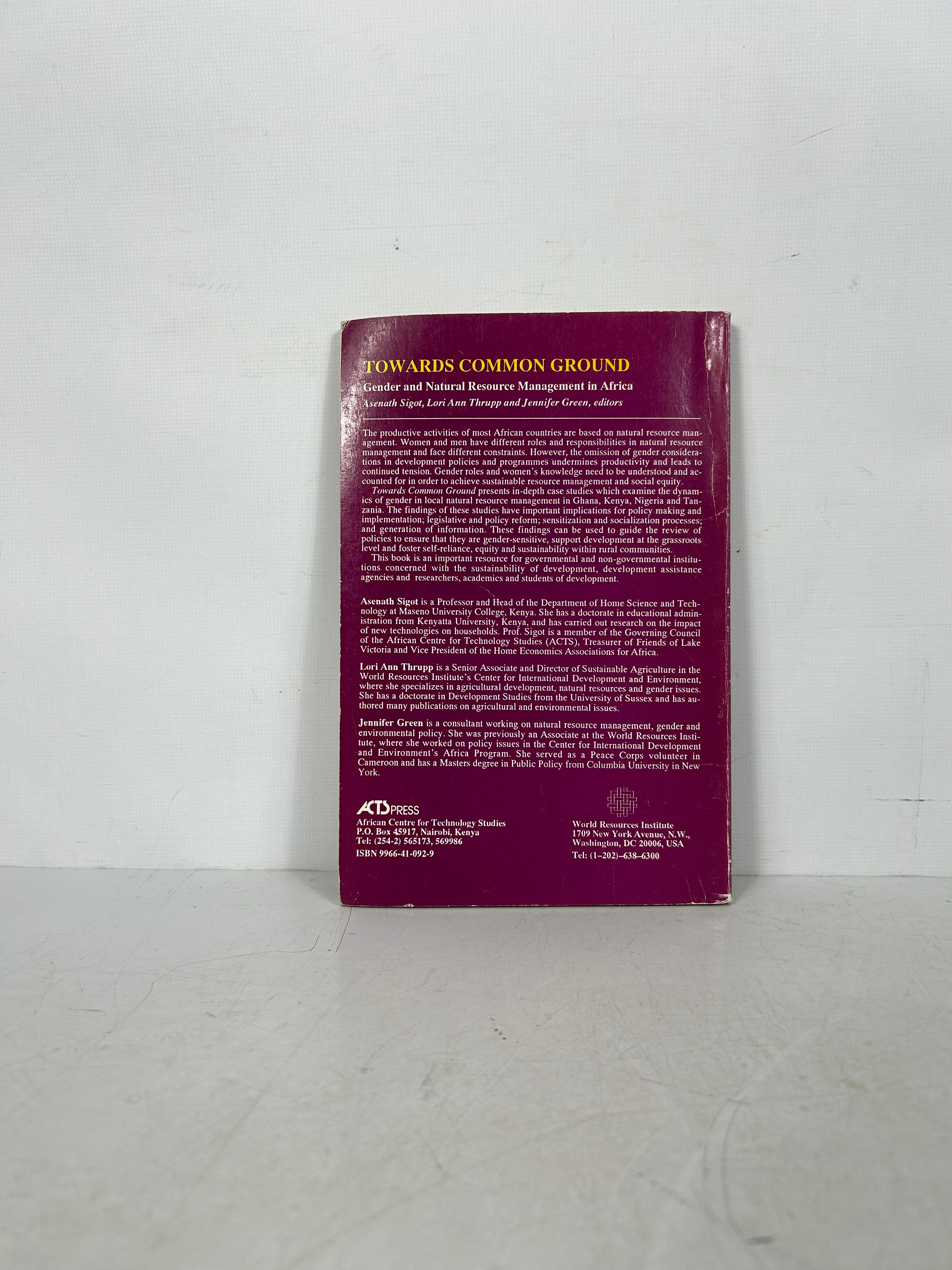 Towards Common Ground: by African Centre for Technology Studies 1995 SC