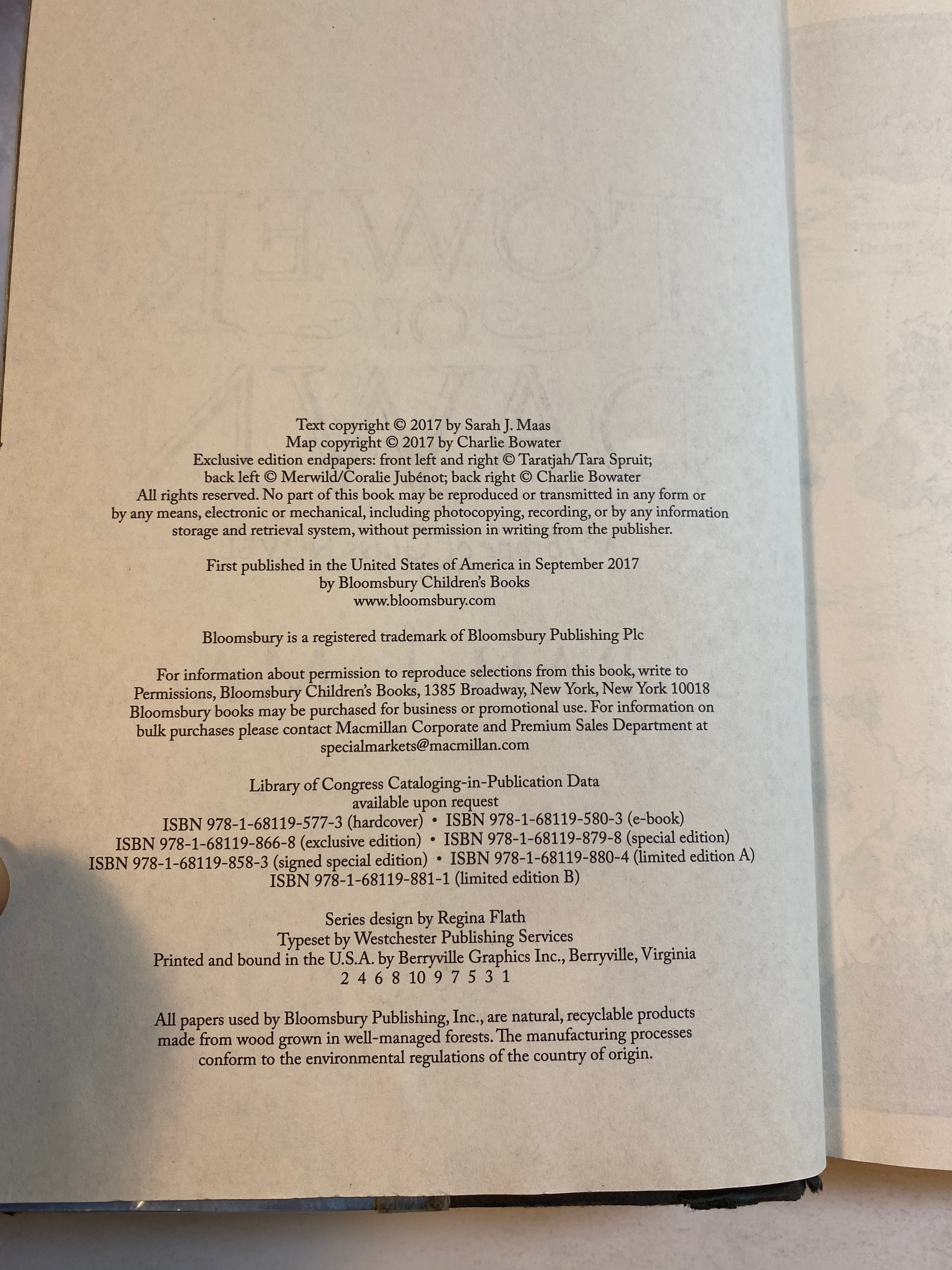 Tower of Dawn by Sarah Maas 2017 Ex-Lib HCDJ