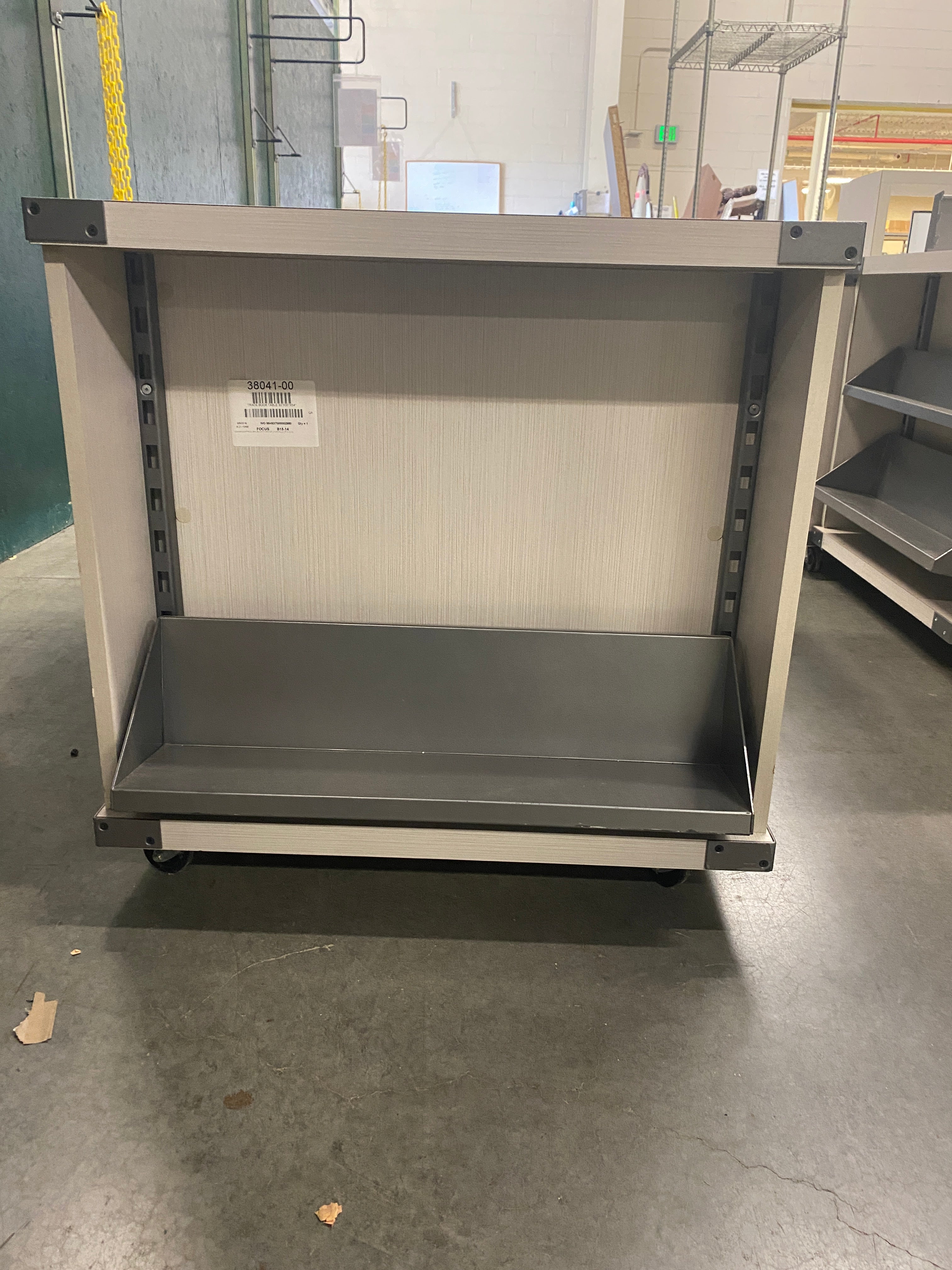 Trade Book Table with Shelves