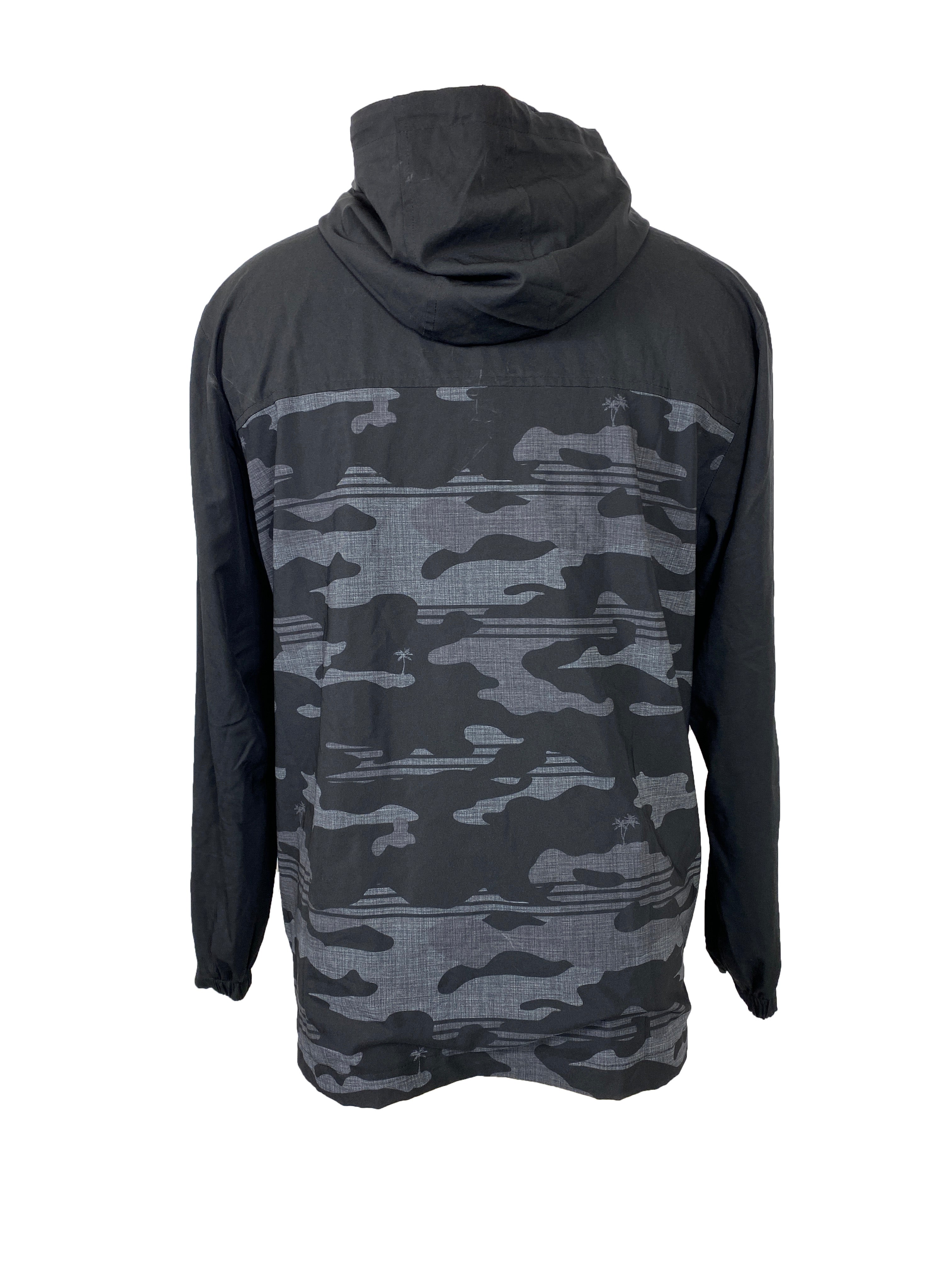 Travis Mathew Windbreaker Grey Camo Men's Size L