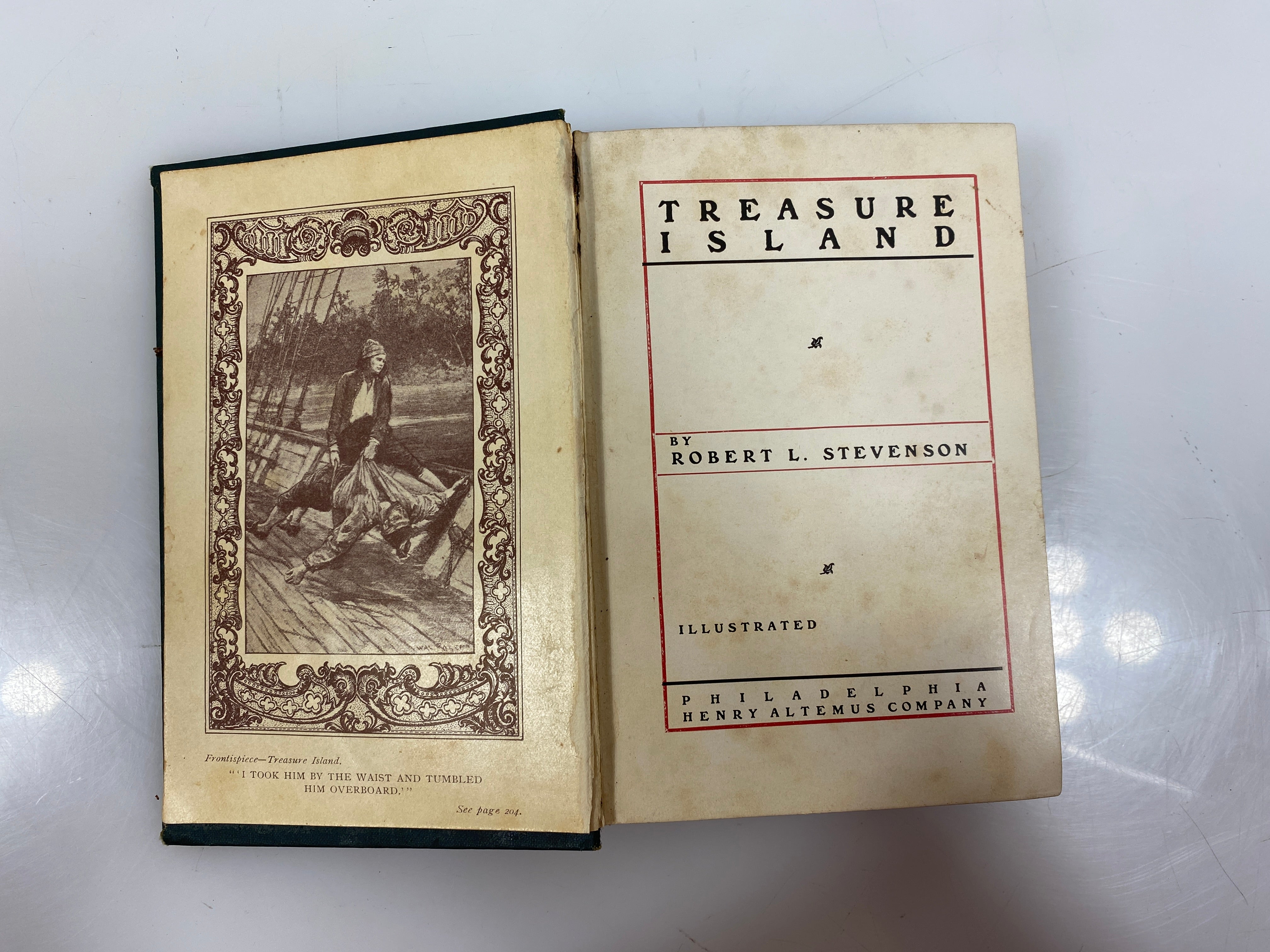 Treasure Island Robert L. Stevenson Henry Altemus Company HC