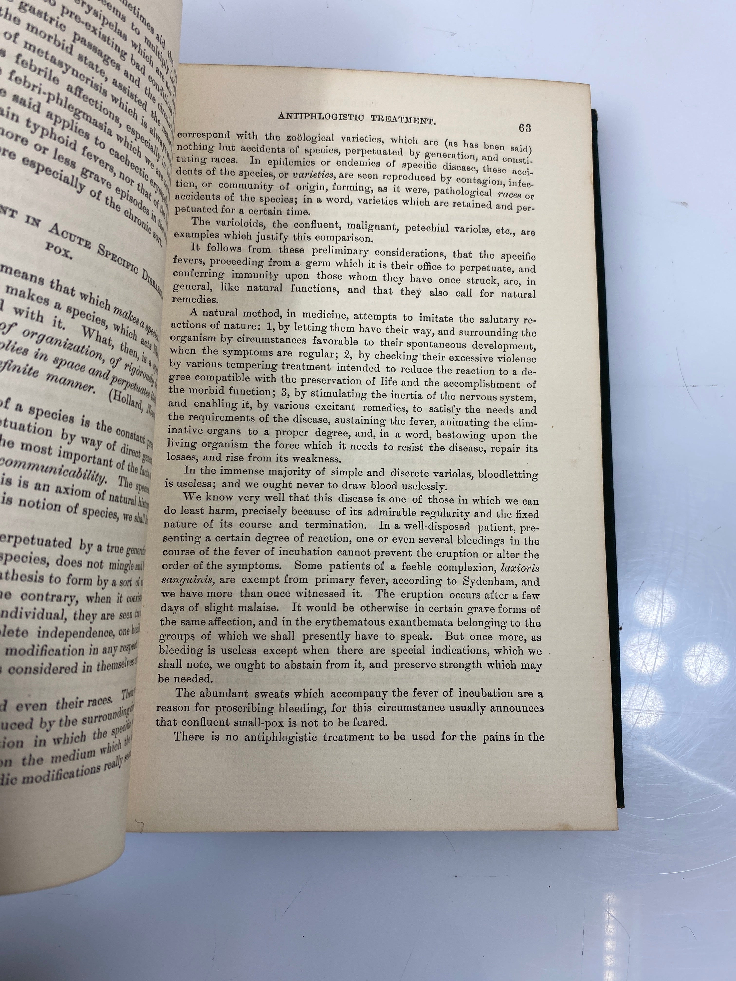 Treaties on Therapeutics by Trousseau/Pidoux Vol. II 1880 9th Ed. HC
