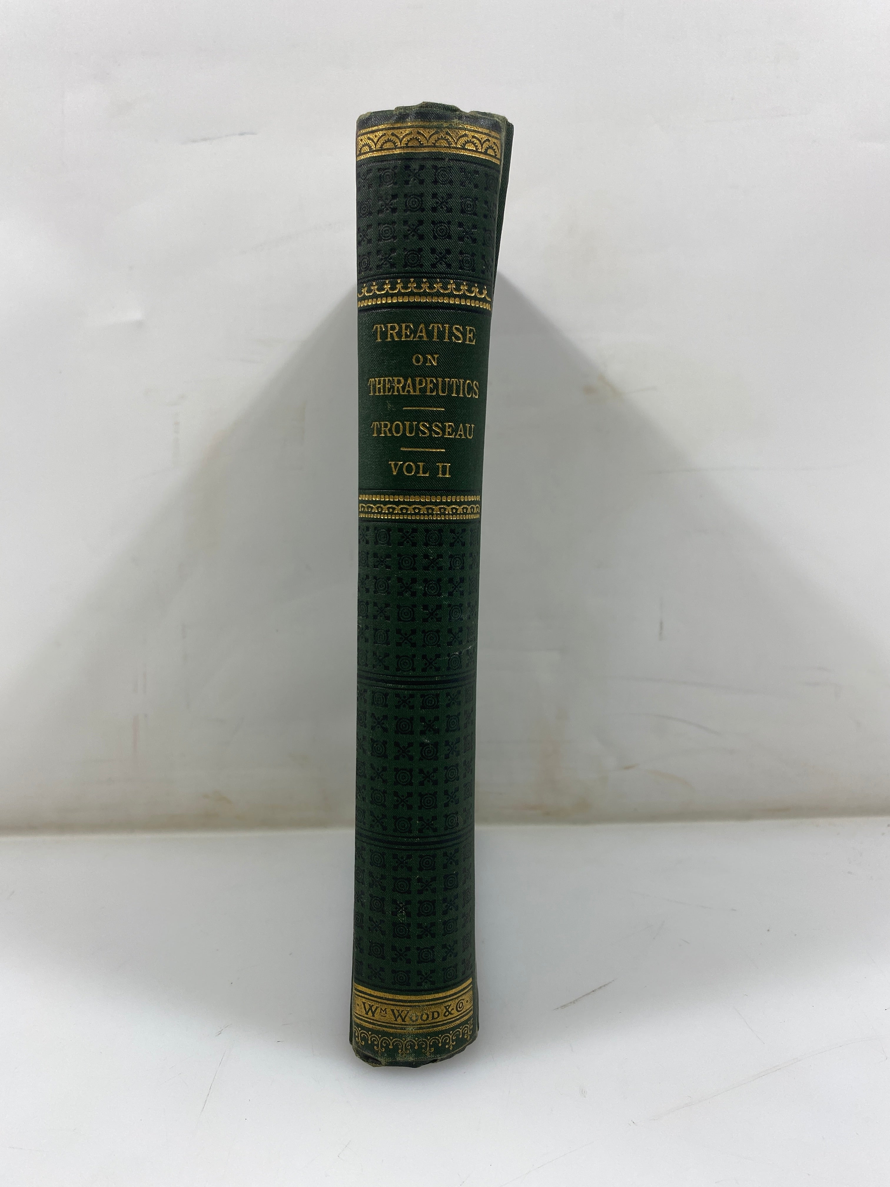 Treaties on Therapeutics by Trousseau/Pidoux Vol. II 1880 9th Ed. HC