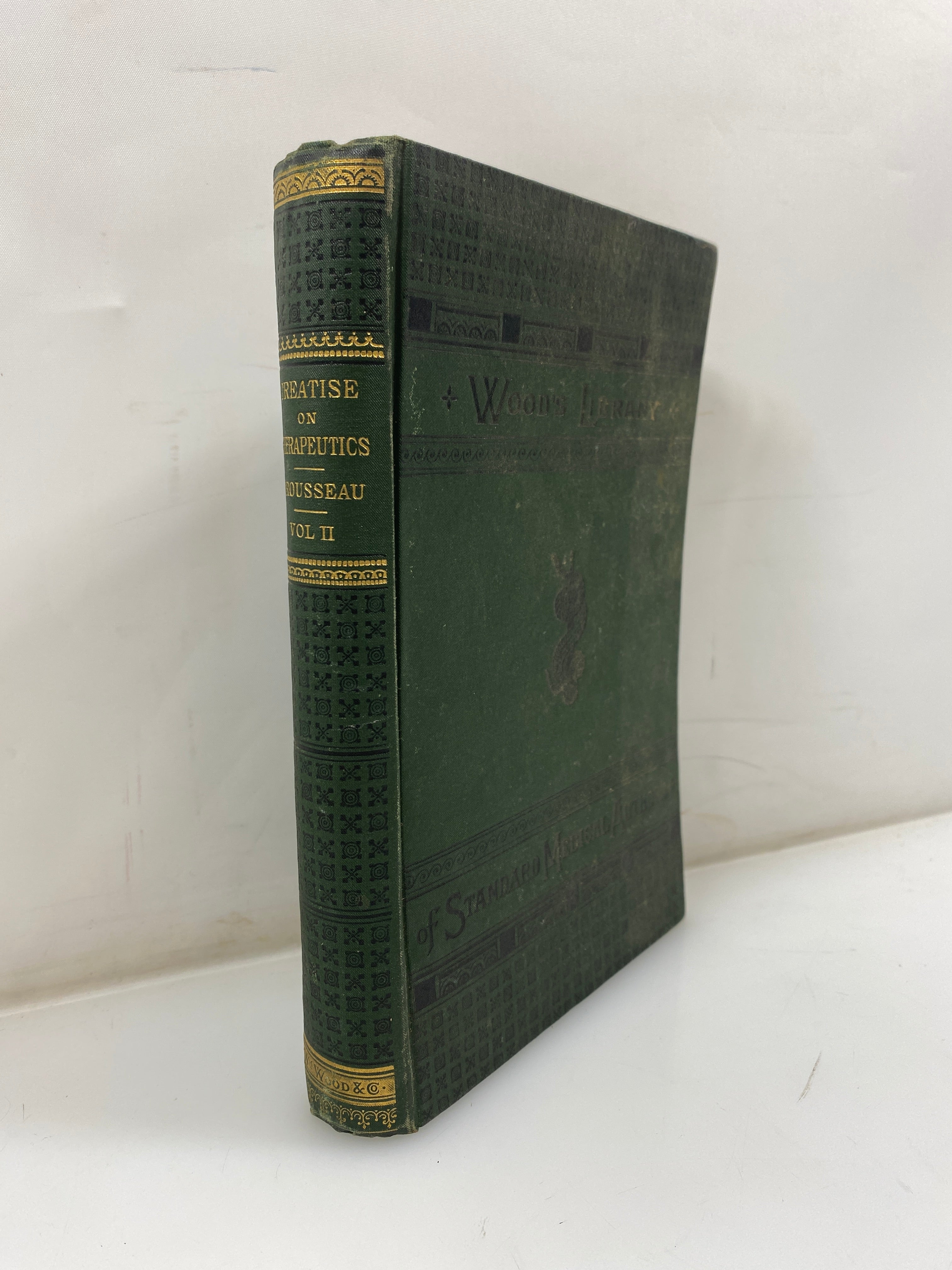 Treaties on Therapeutics by Trousseau/Pidoux Vol. II 1880 9th Ed. HC