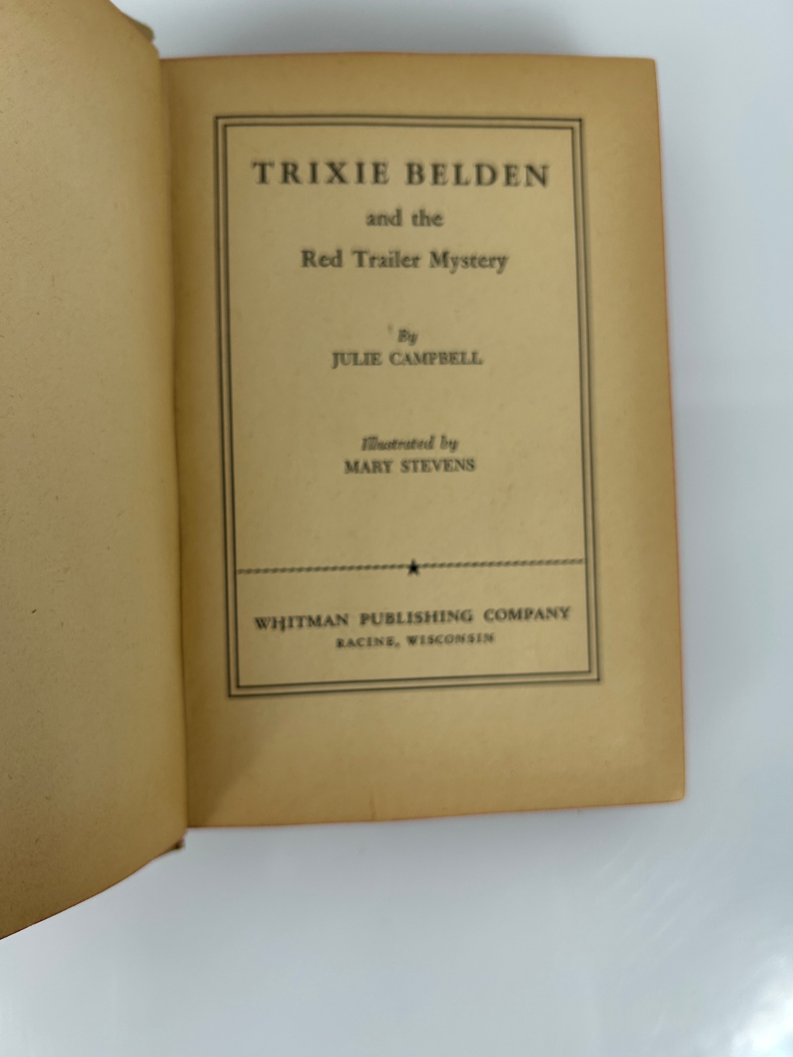 Trixie Belden and the Red Trailer Mystery by Julie Campbell 1950 HC