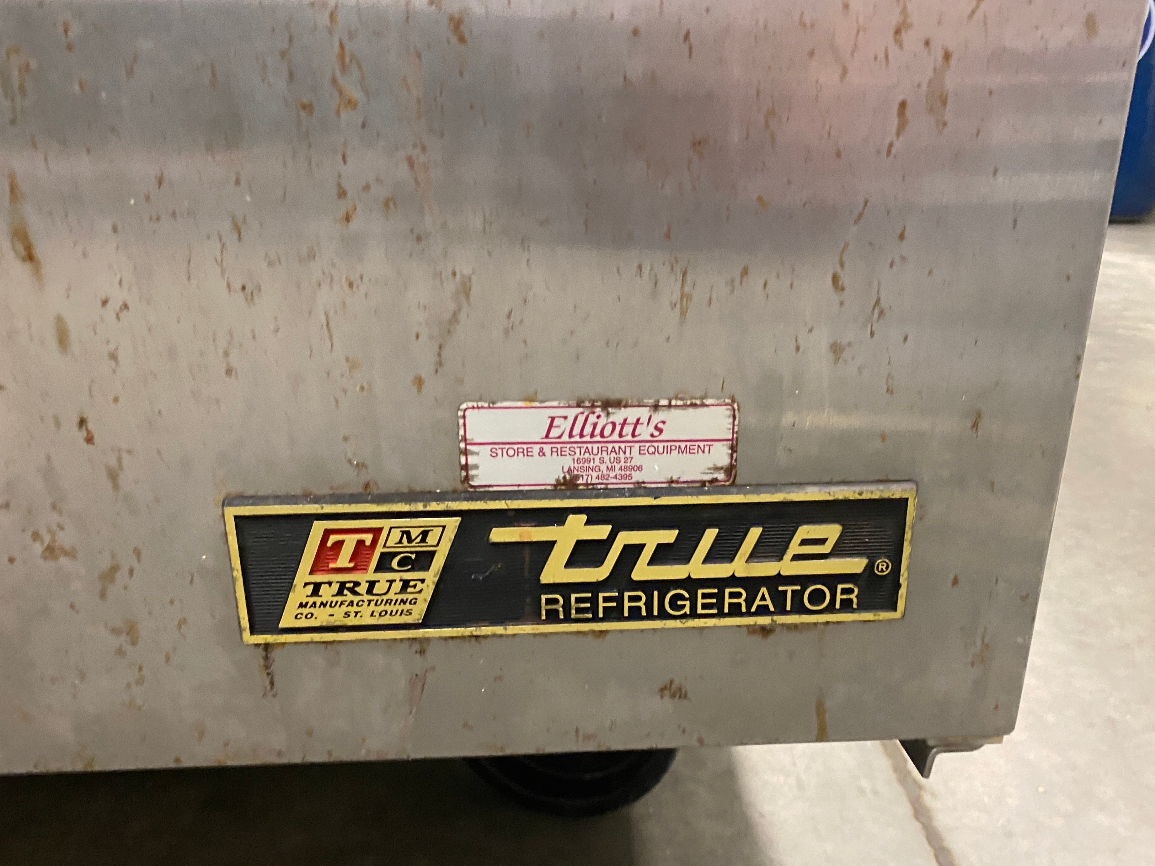 True Manufacturing Company #TWT-72 Refrigerator Station/Stand Wheeled