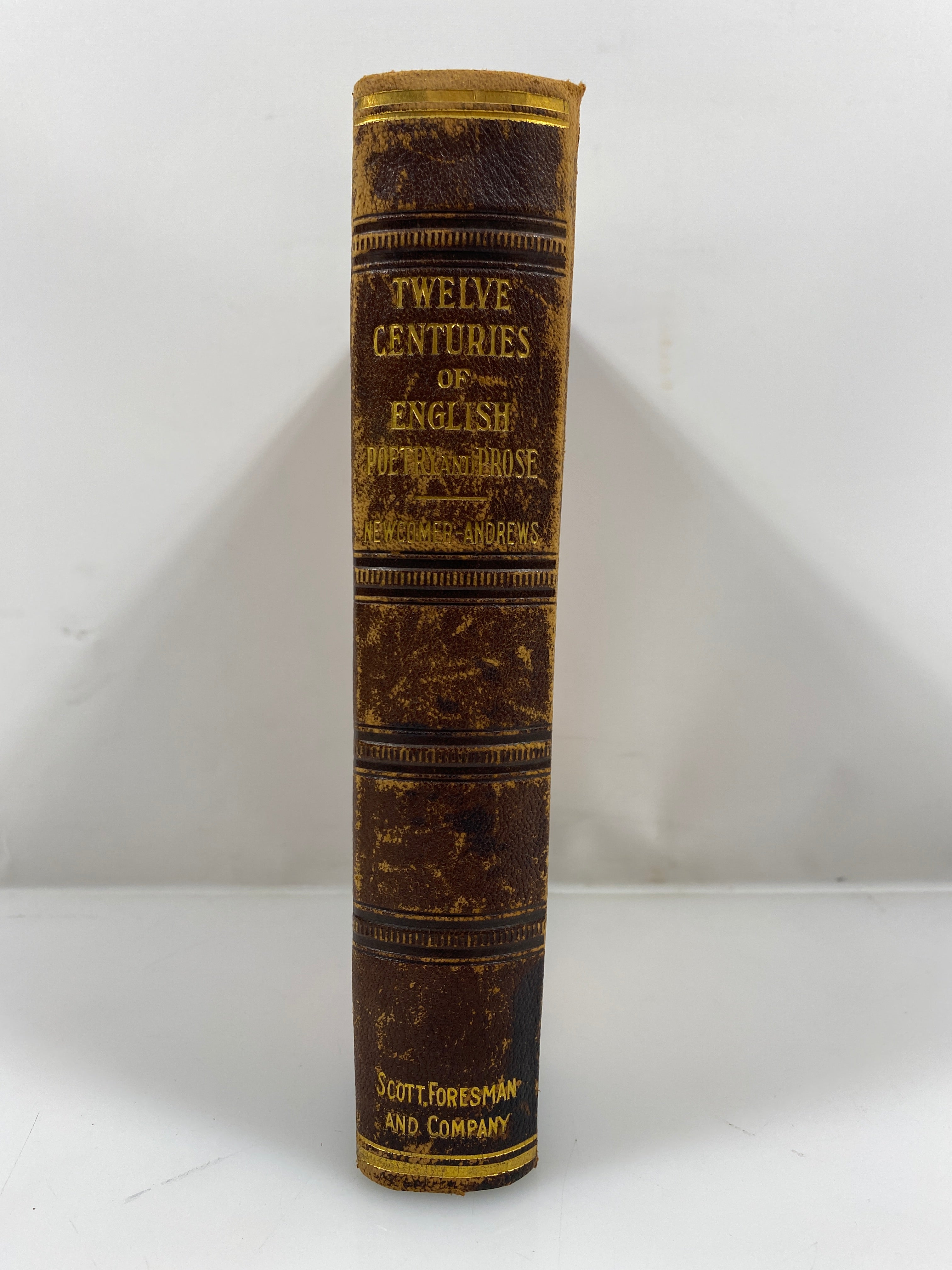 Twelve Centuries of English Poetry and Prose Newcomer/Andrews 1910 HC